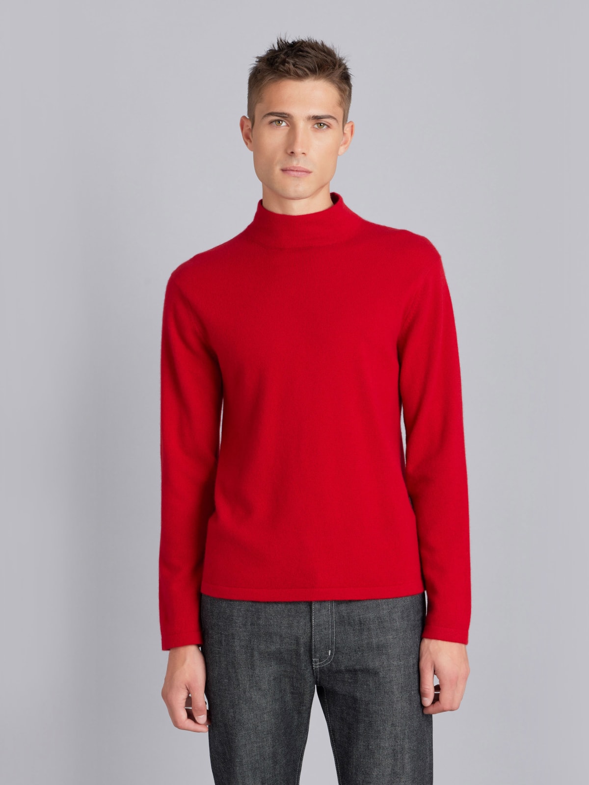 red cashmere Paper sweater