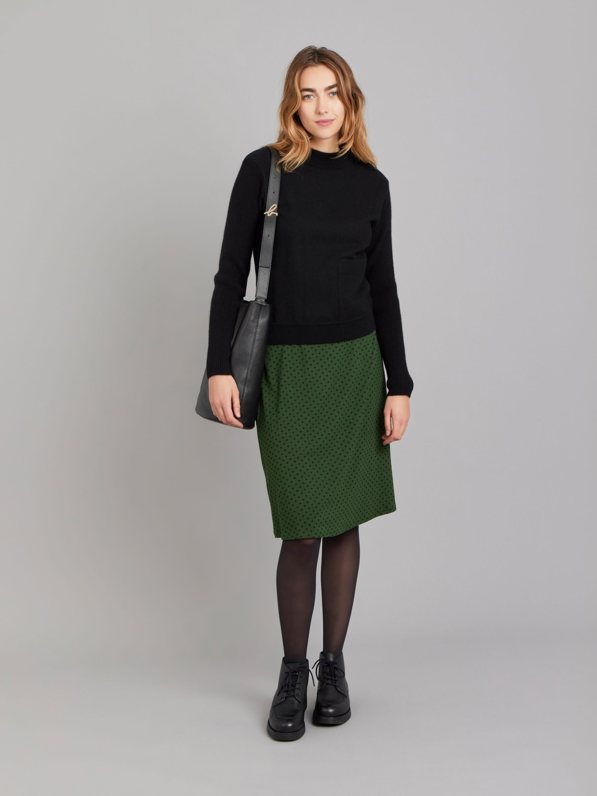 black yack wool Poche jumper