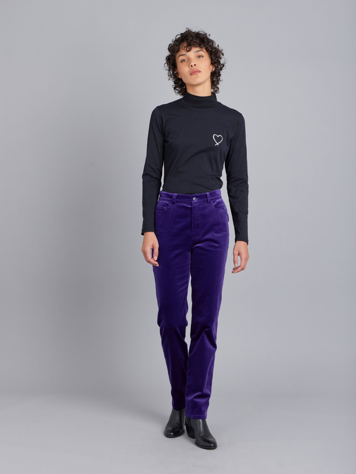 purple velvet stretch Misfits jeans purple velvet stretch Misfits jeans