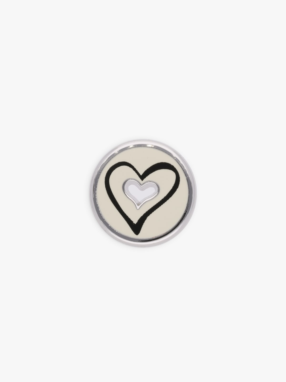 white Coeurs pin