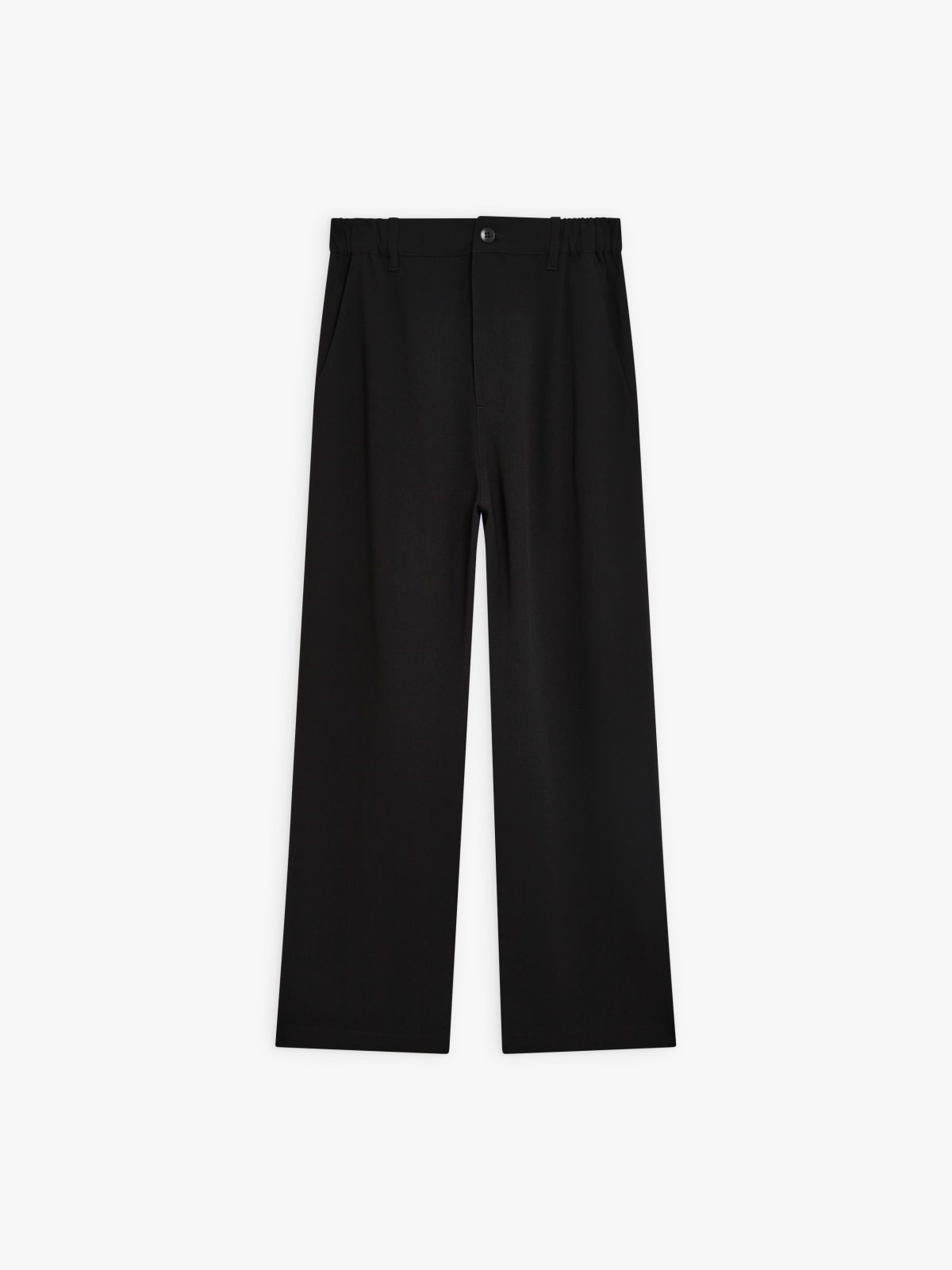 black Fluid Crepe pants