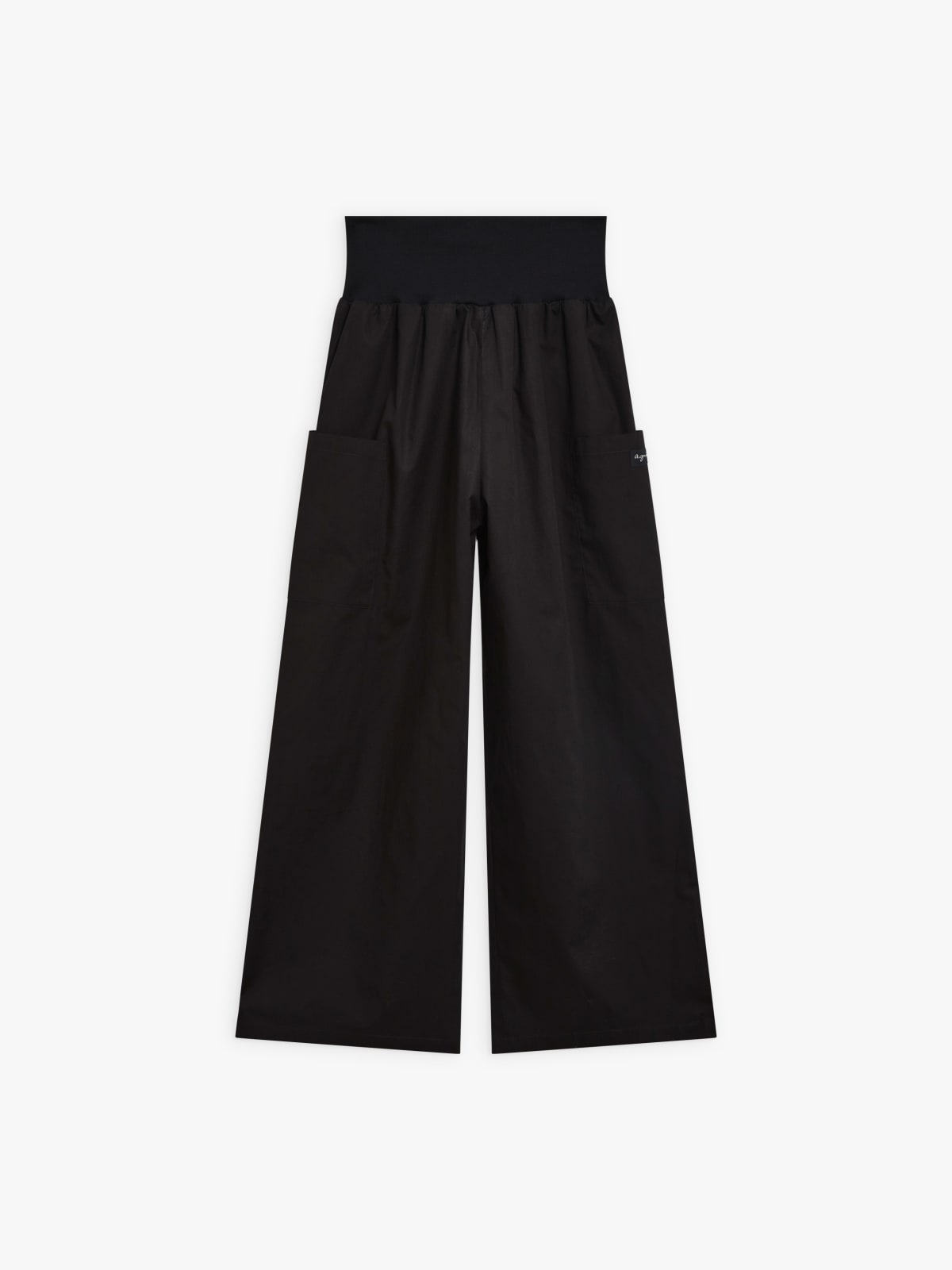 black cotton wide Matis trouser