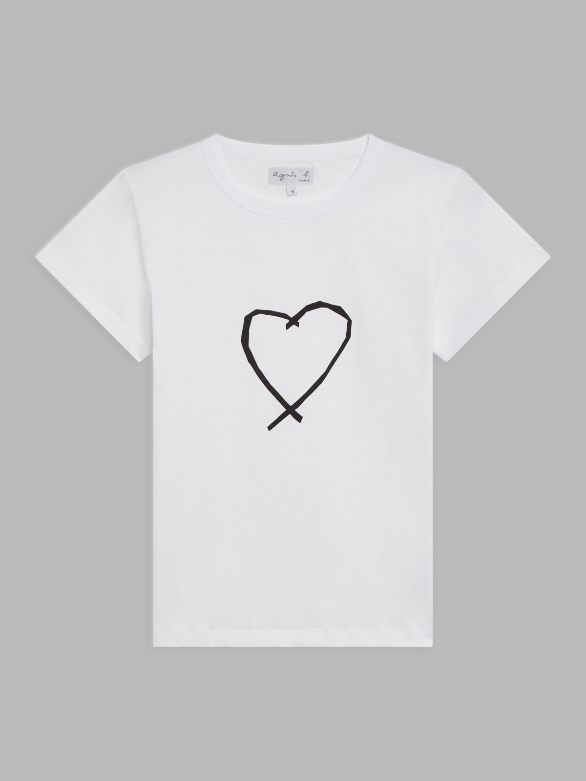 white Sarajevo heart brando t-shirt