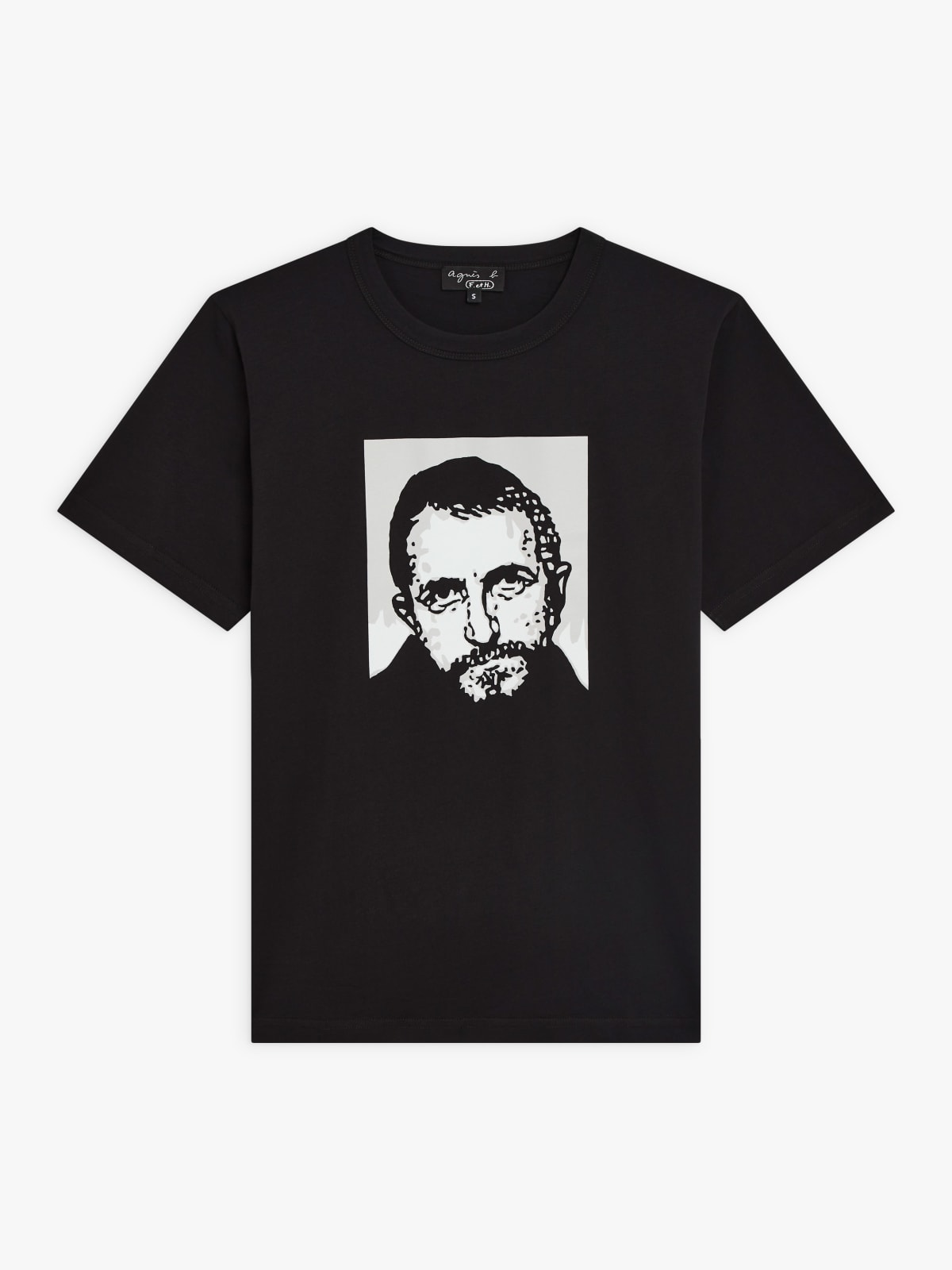 black unisex t-shirt artist Rafael Gray