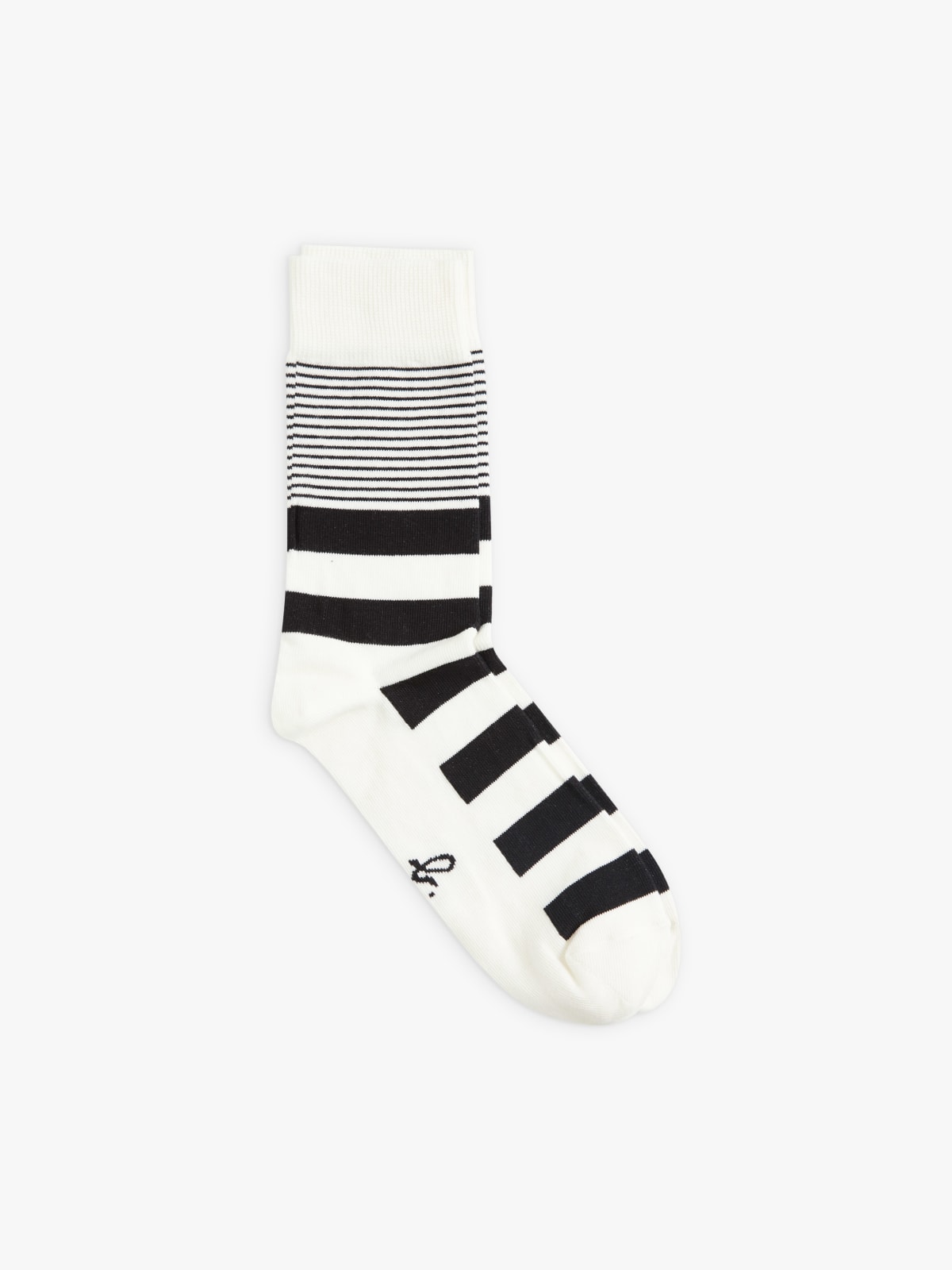 white striped cotton Peter socks