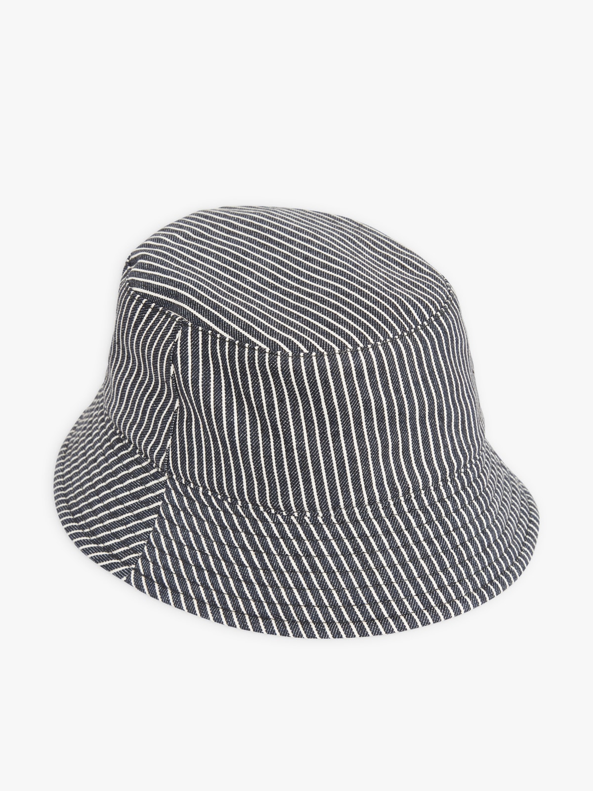 blue cotton striped Curtis bucket hat