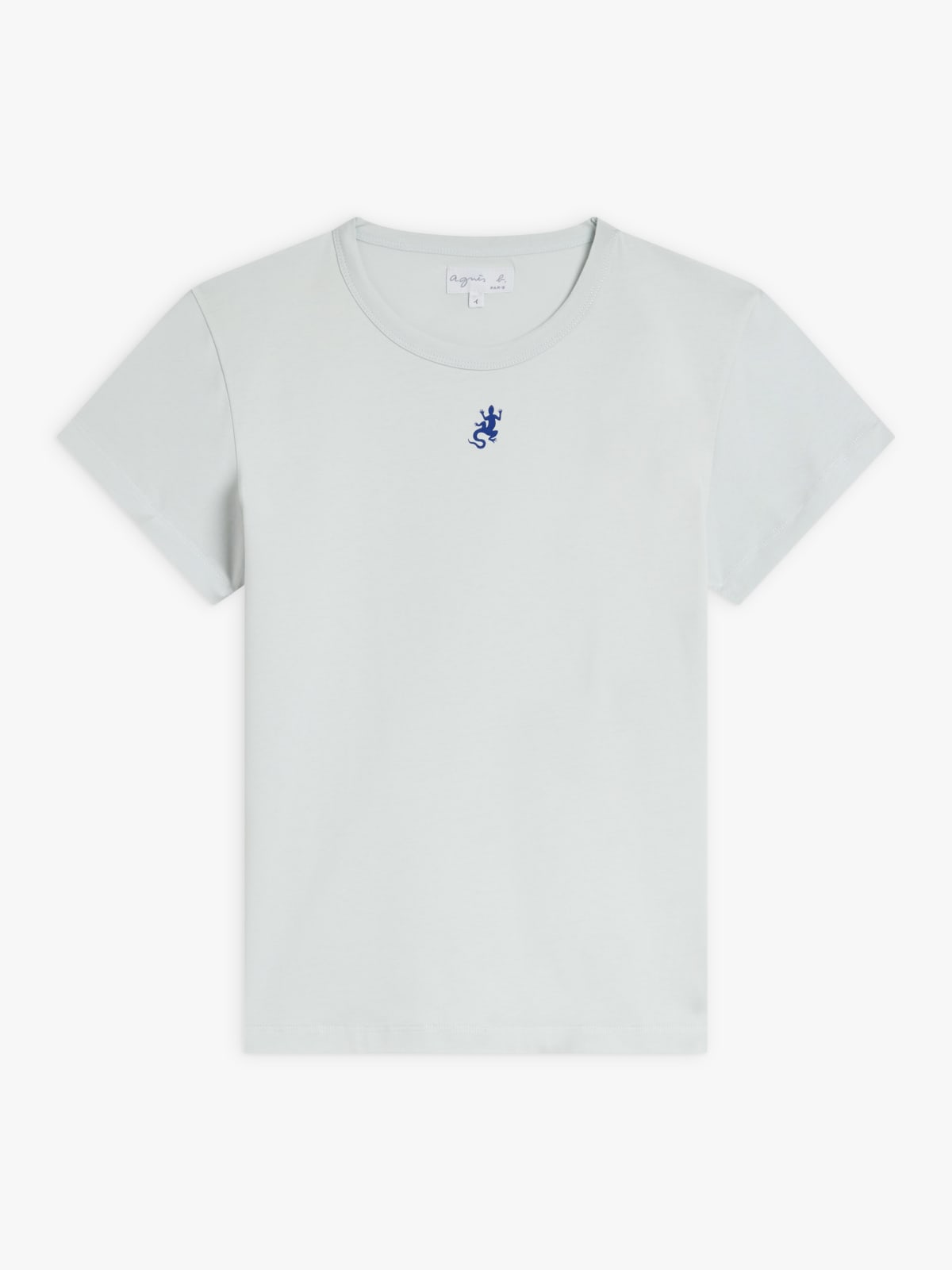 blue cotton "lézard" screen-printed Brando t-shirt