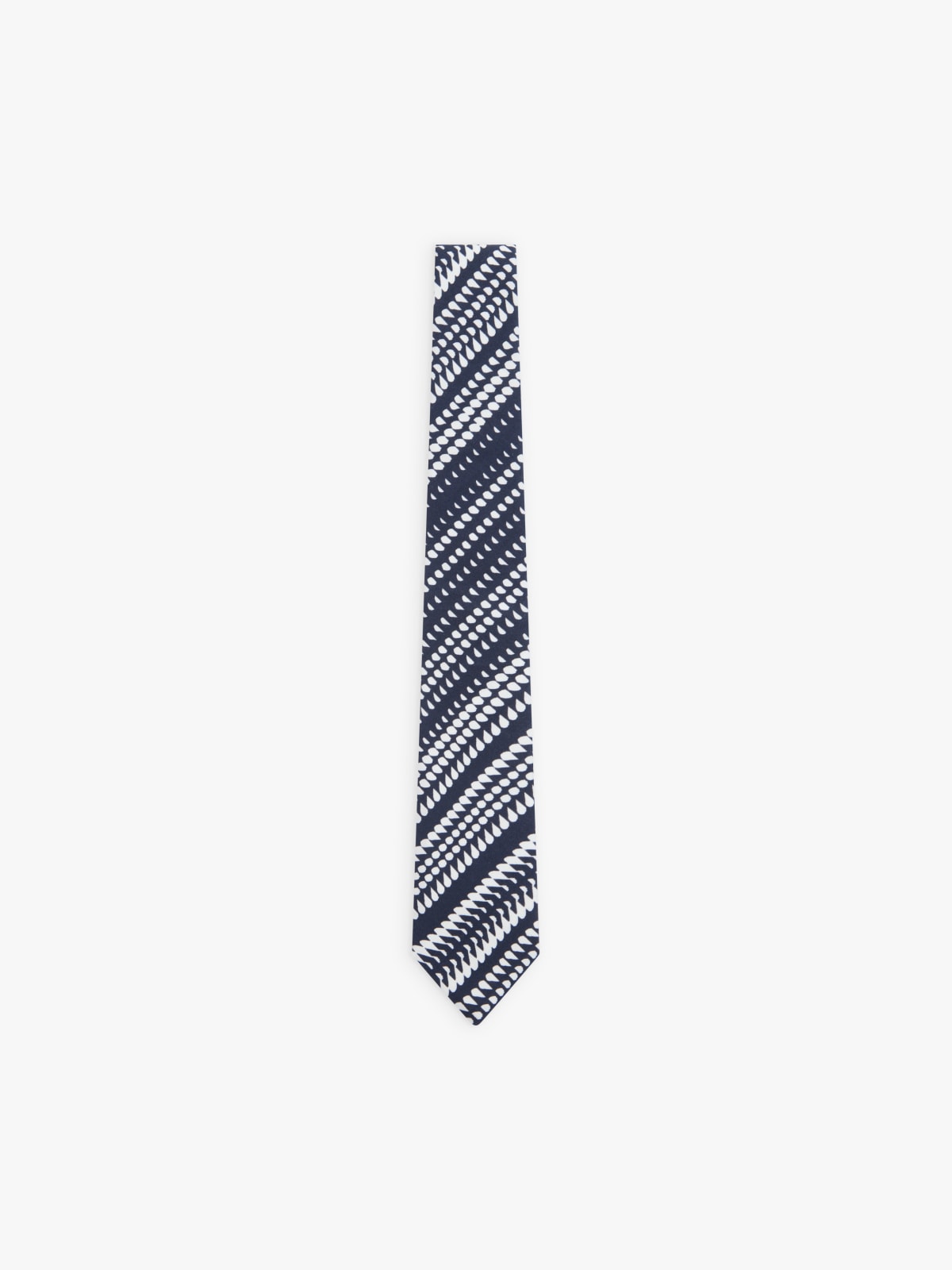 blue cotton printed Celian tie