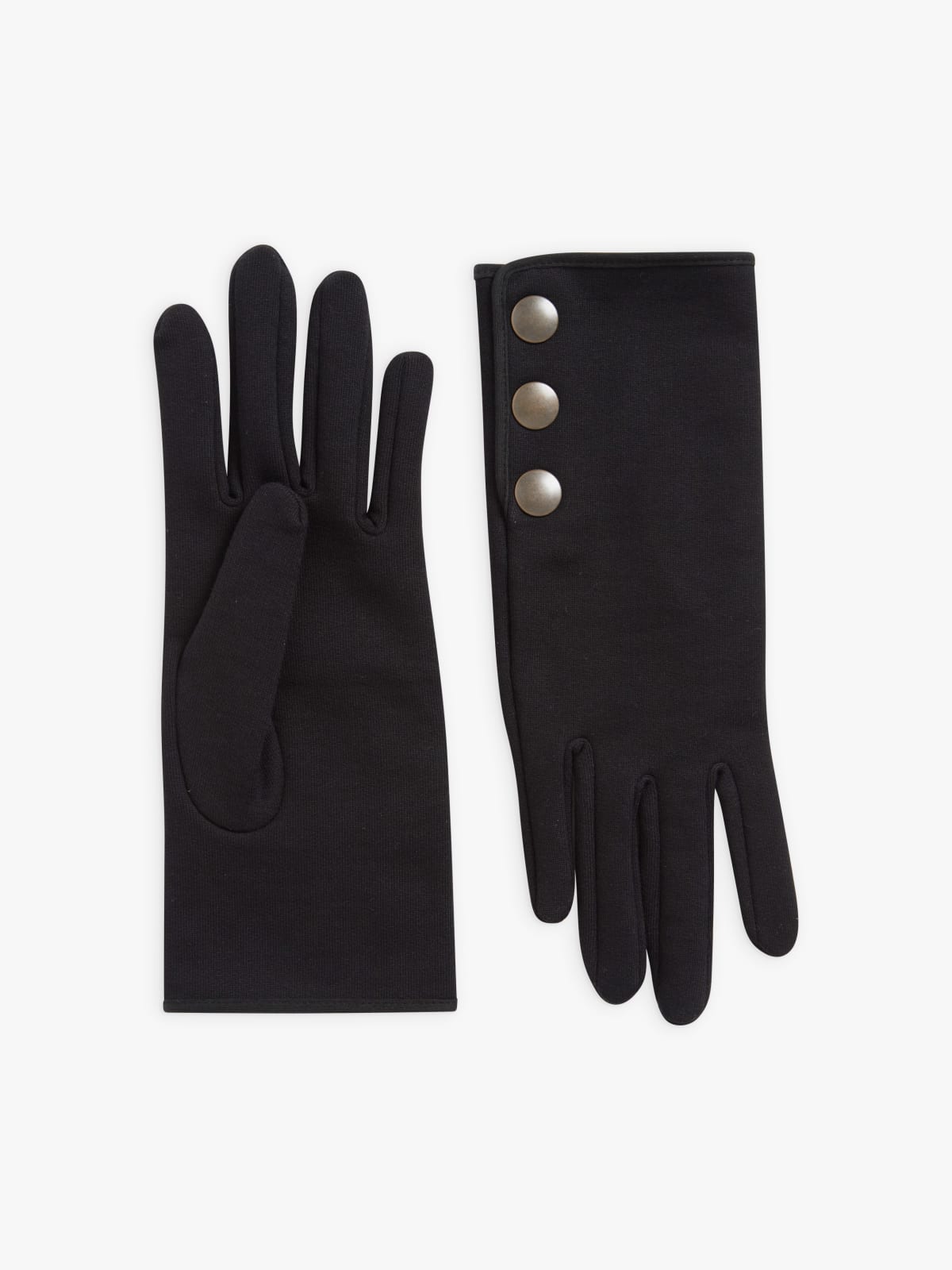 black cotton Yvan gloves