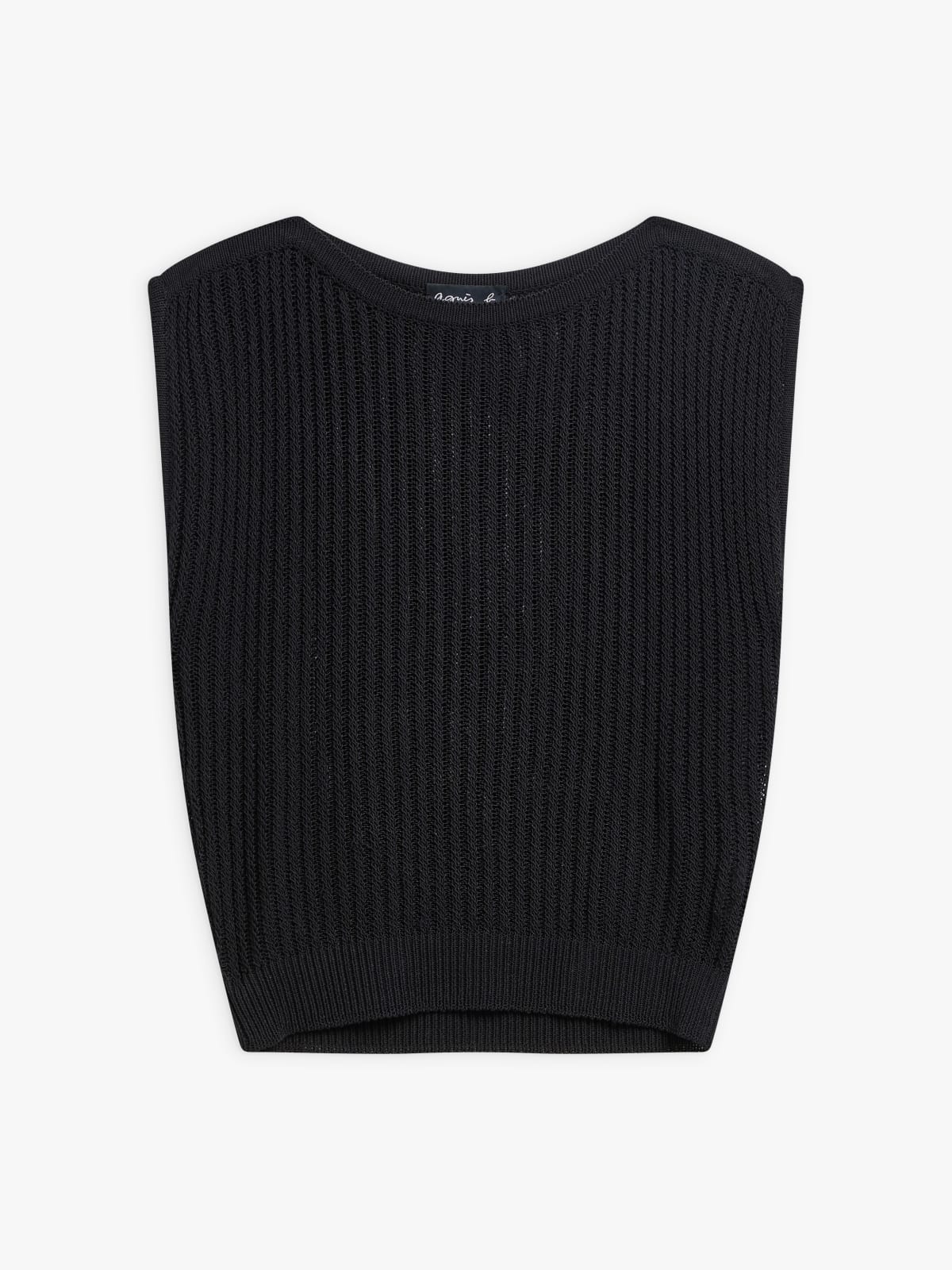 black rib knit Rocky sweater
