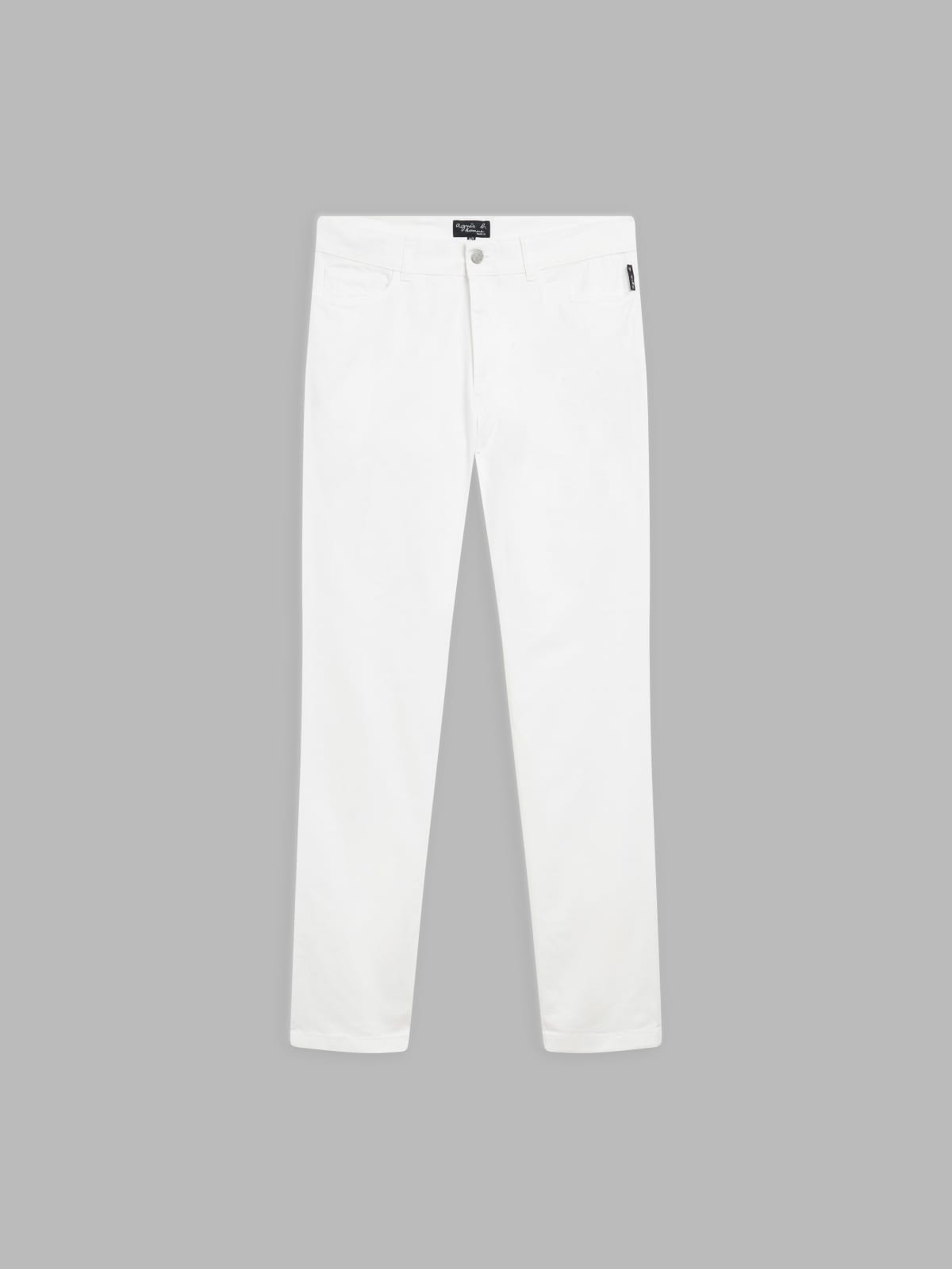 white cotton slim Iggy jeans