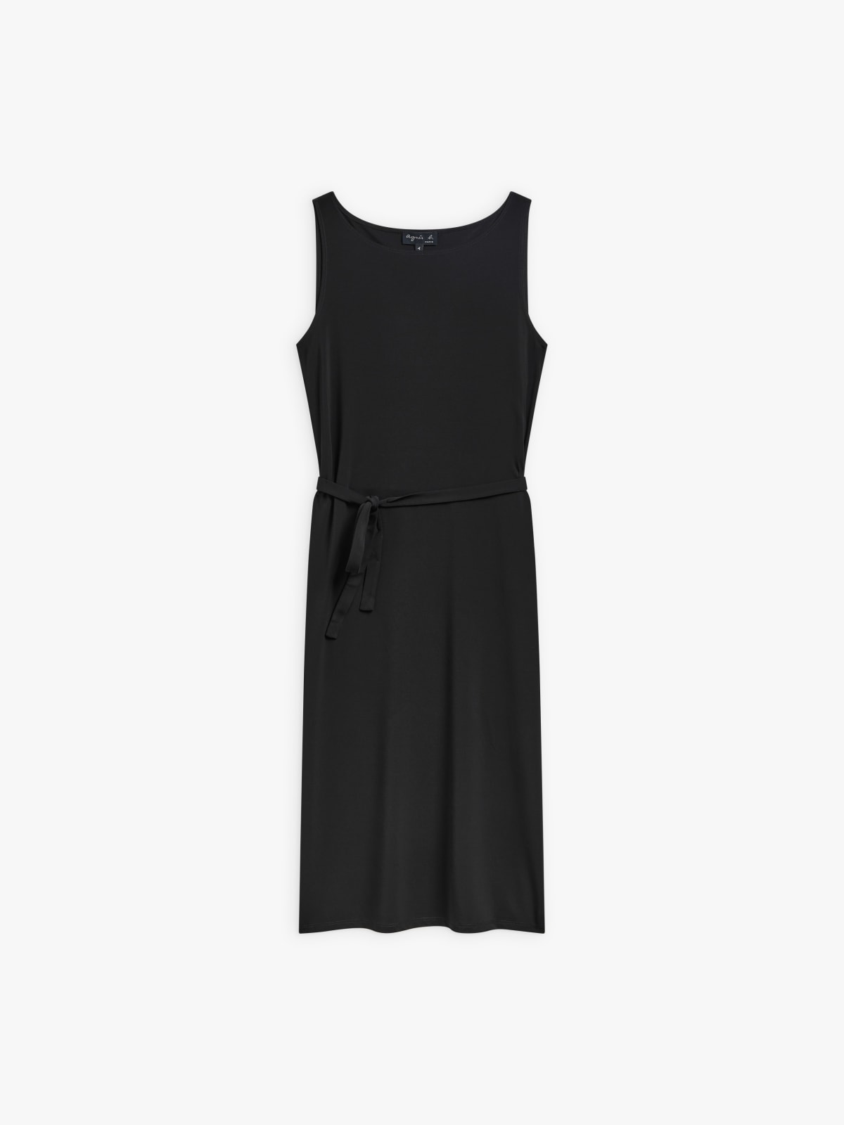 robe Tempete sans manches en viscose noir