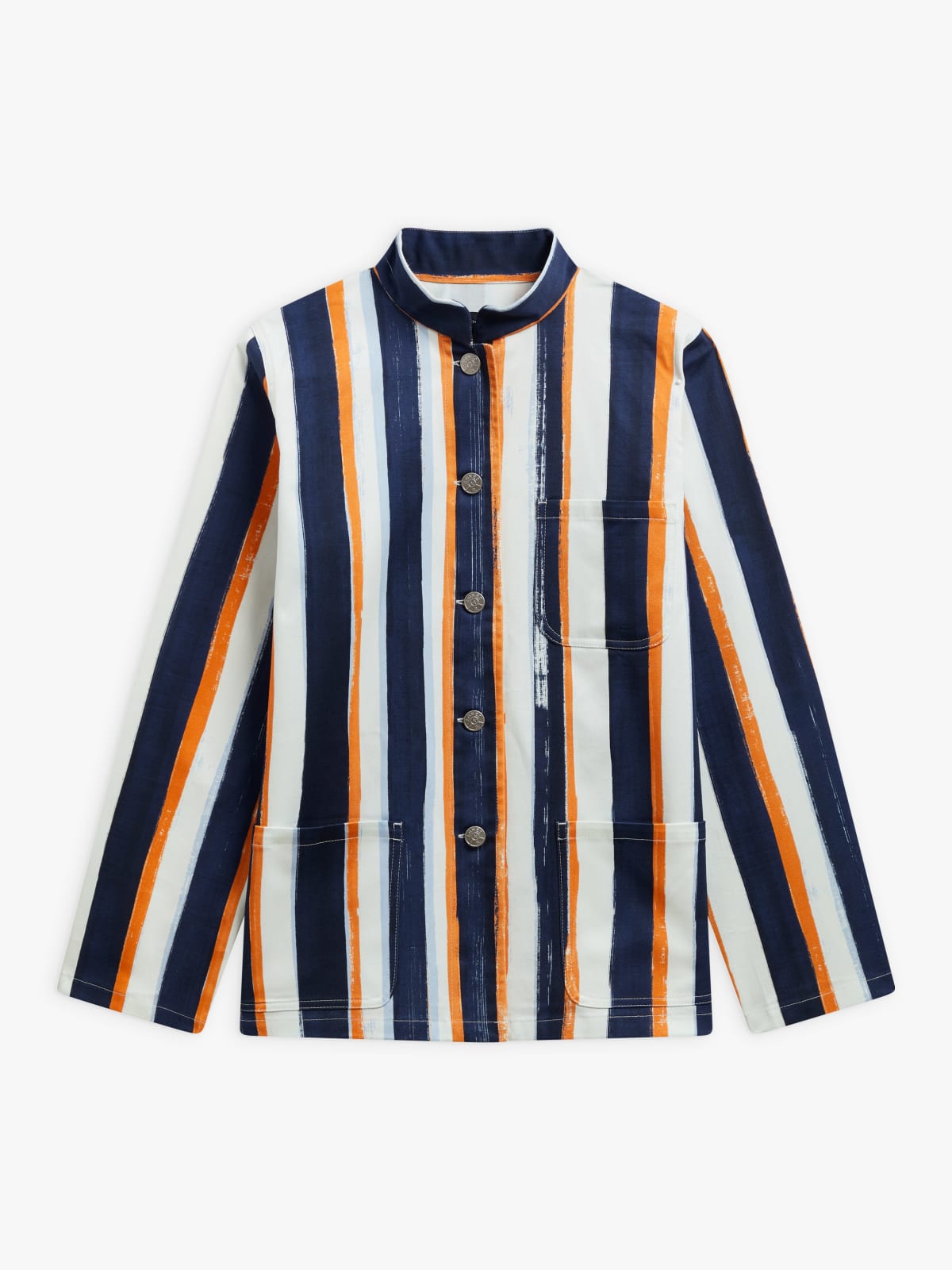 blue cotton striped Suhou jacket