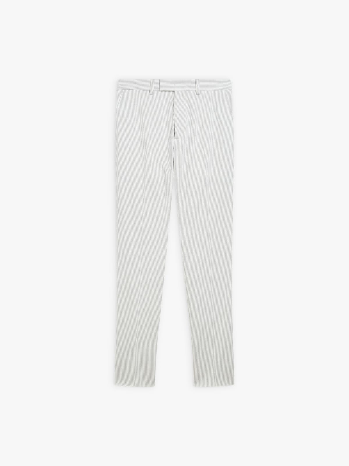 grey cotton vertical striped Jamming trousers