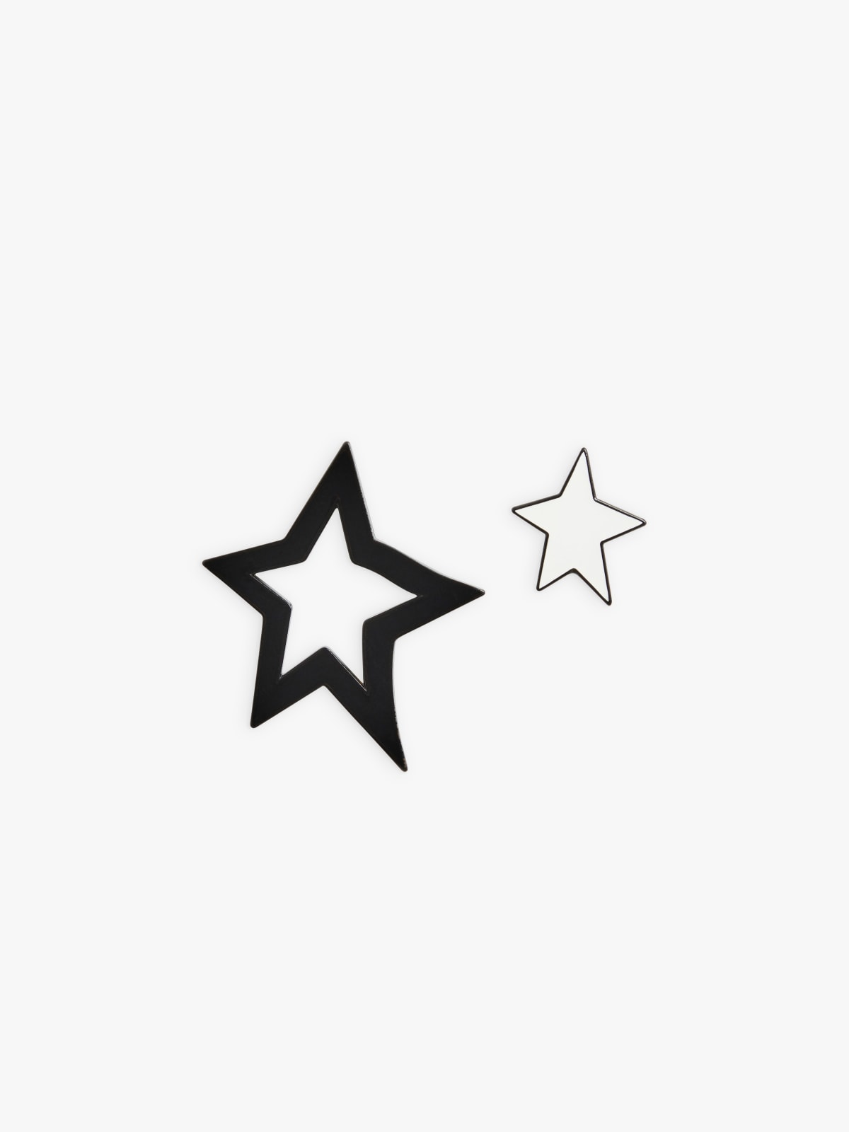 black double star pin