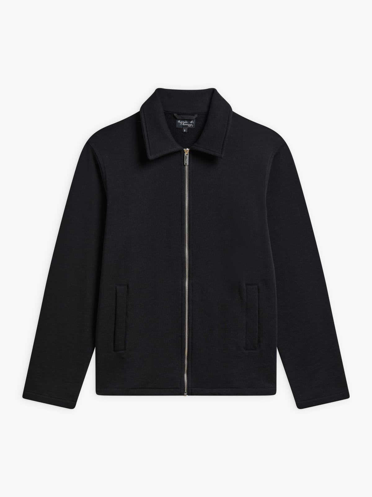 black Purcell cotton jersey jacket
