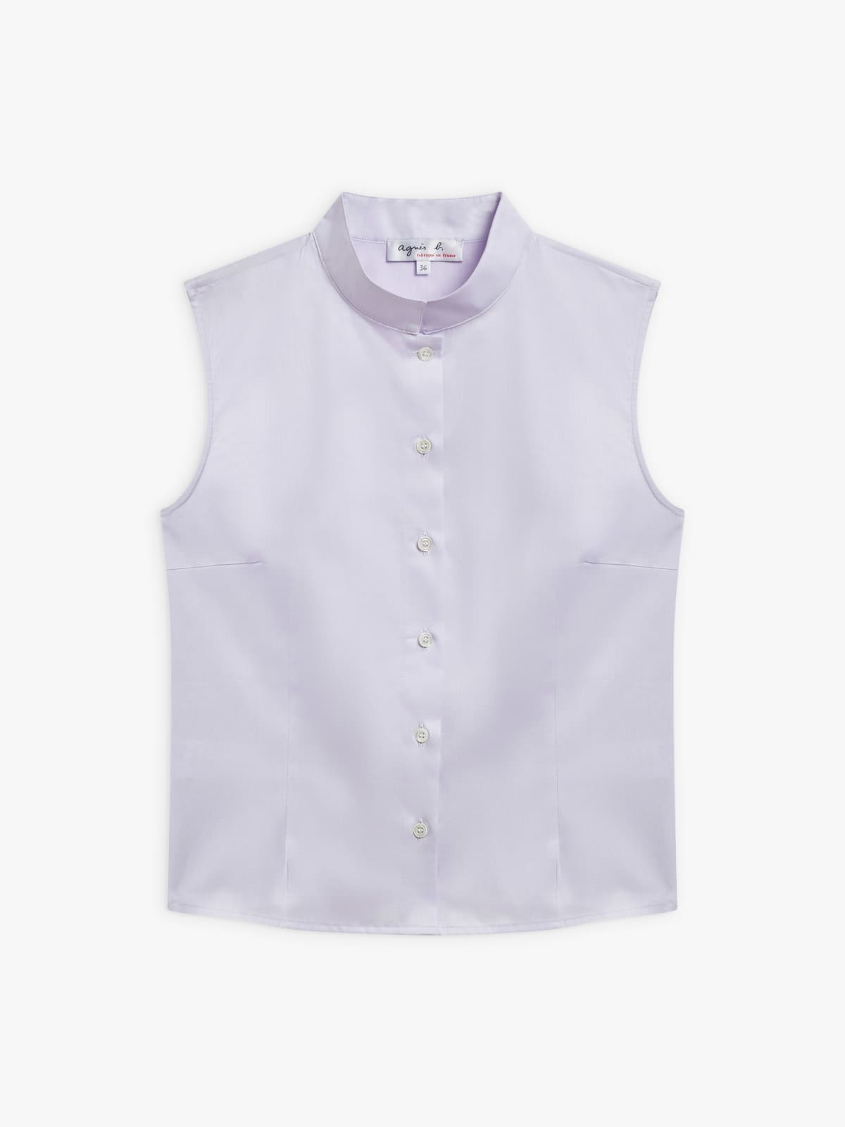 purple cotton officer collar shirt