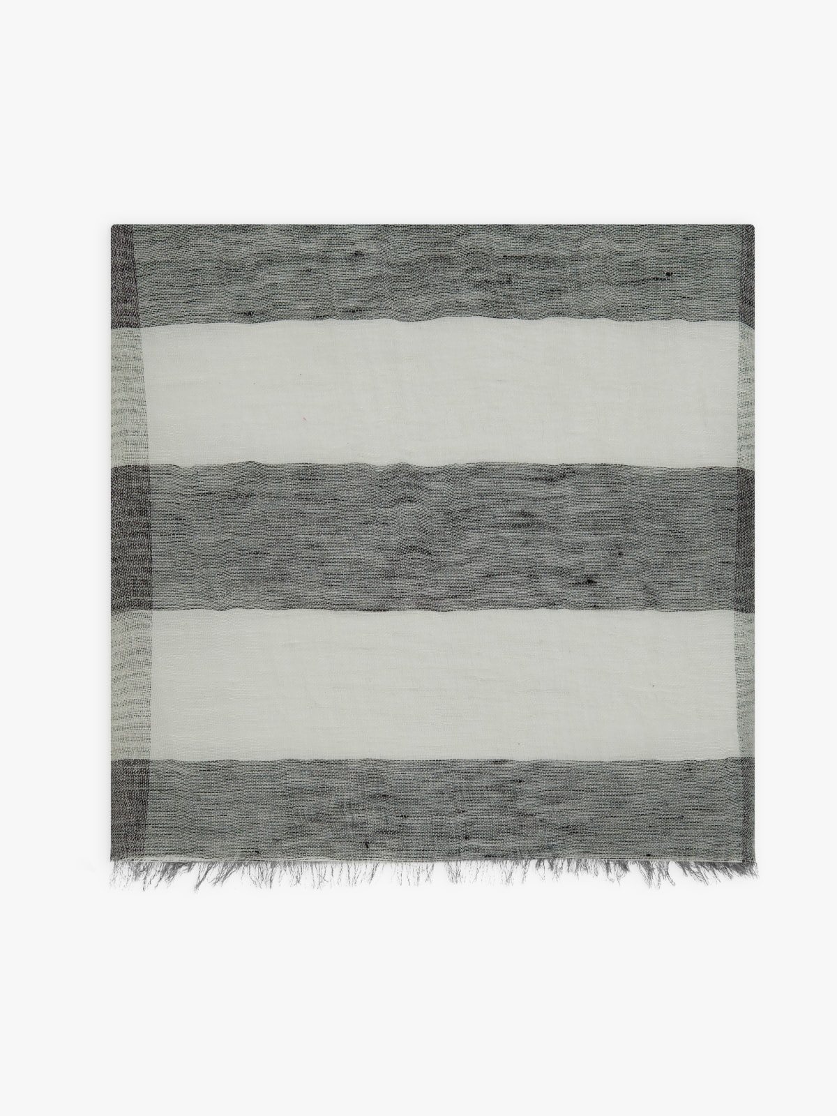 black striped cotton Peter scarf