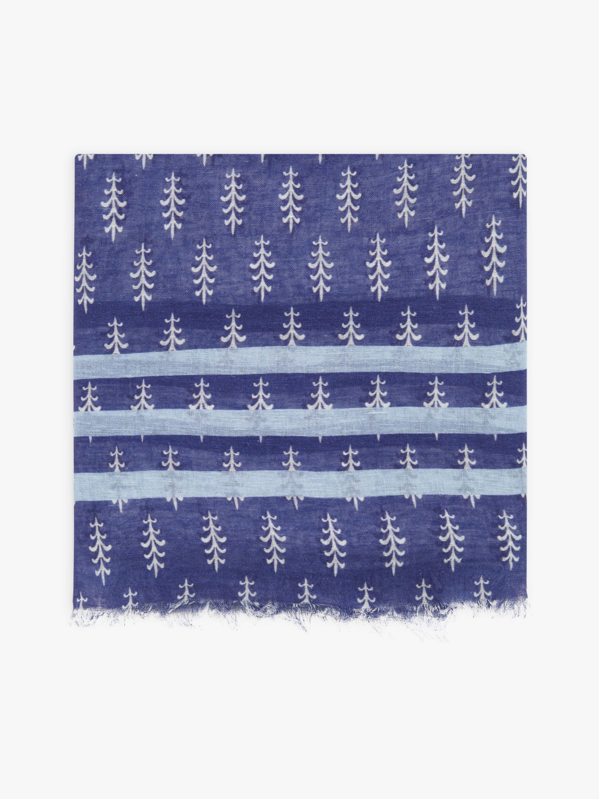 blue cotton Louny scarf image number 0