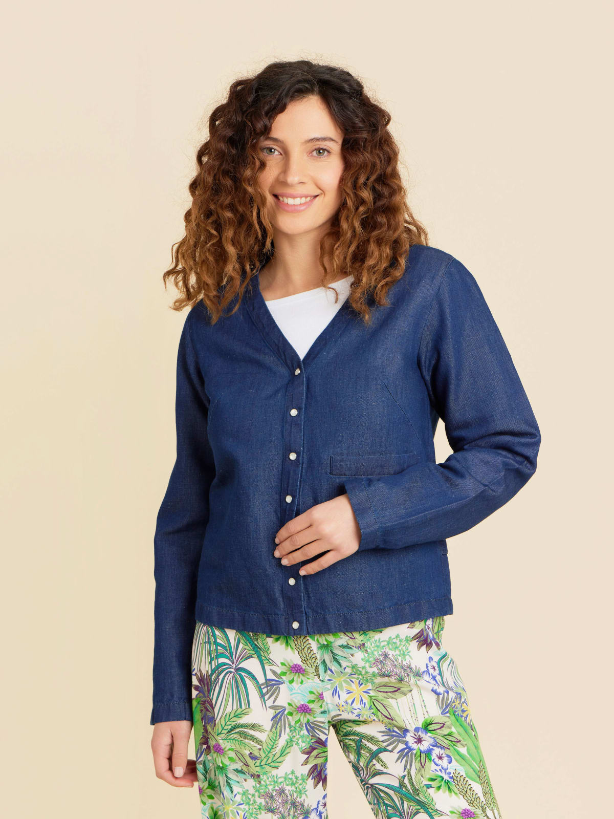 Agnes b snap cardigan sale