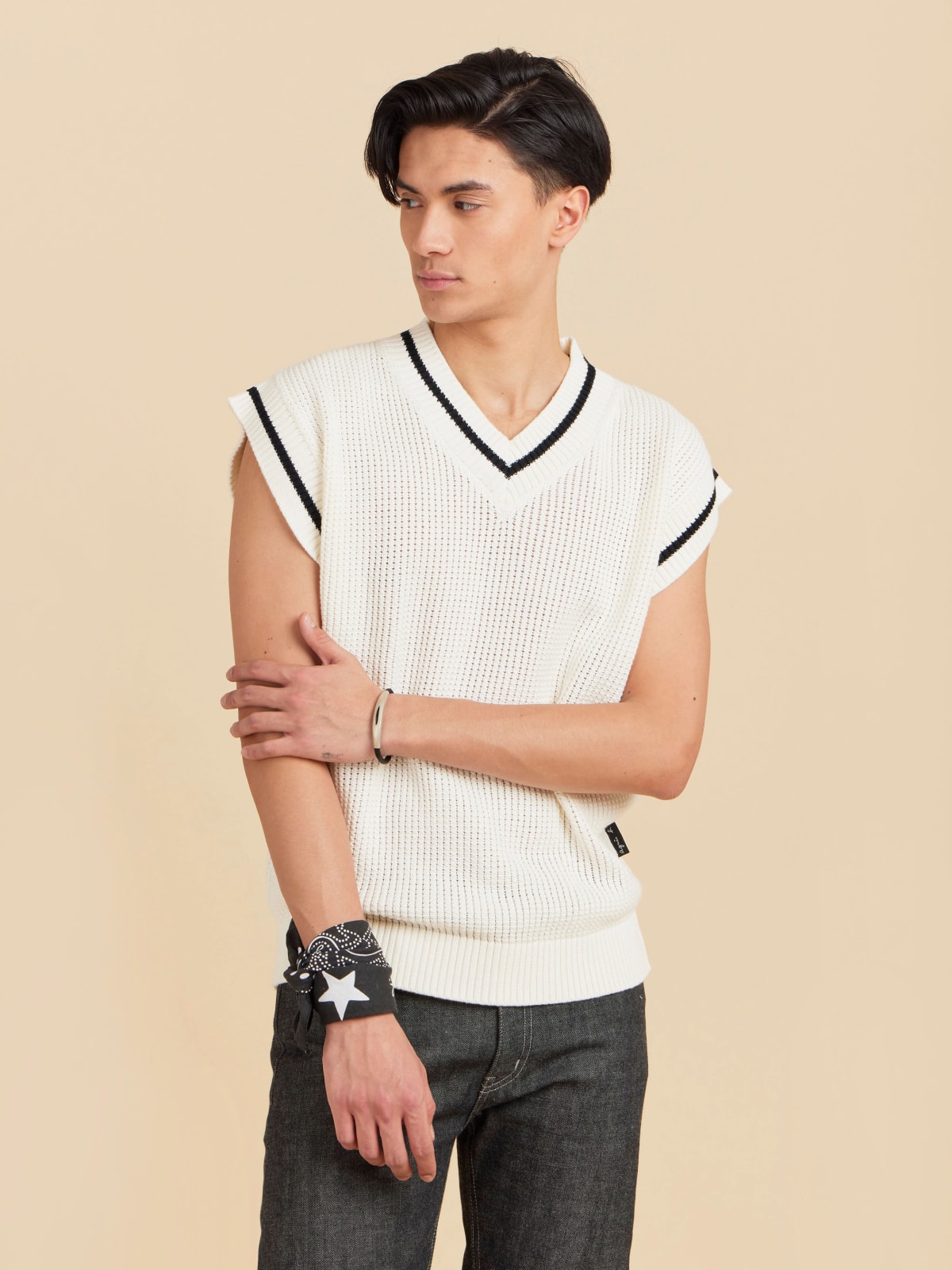 beige cotton Vito jumper