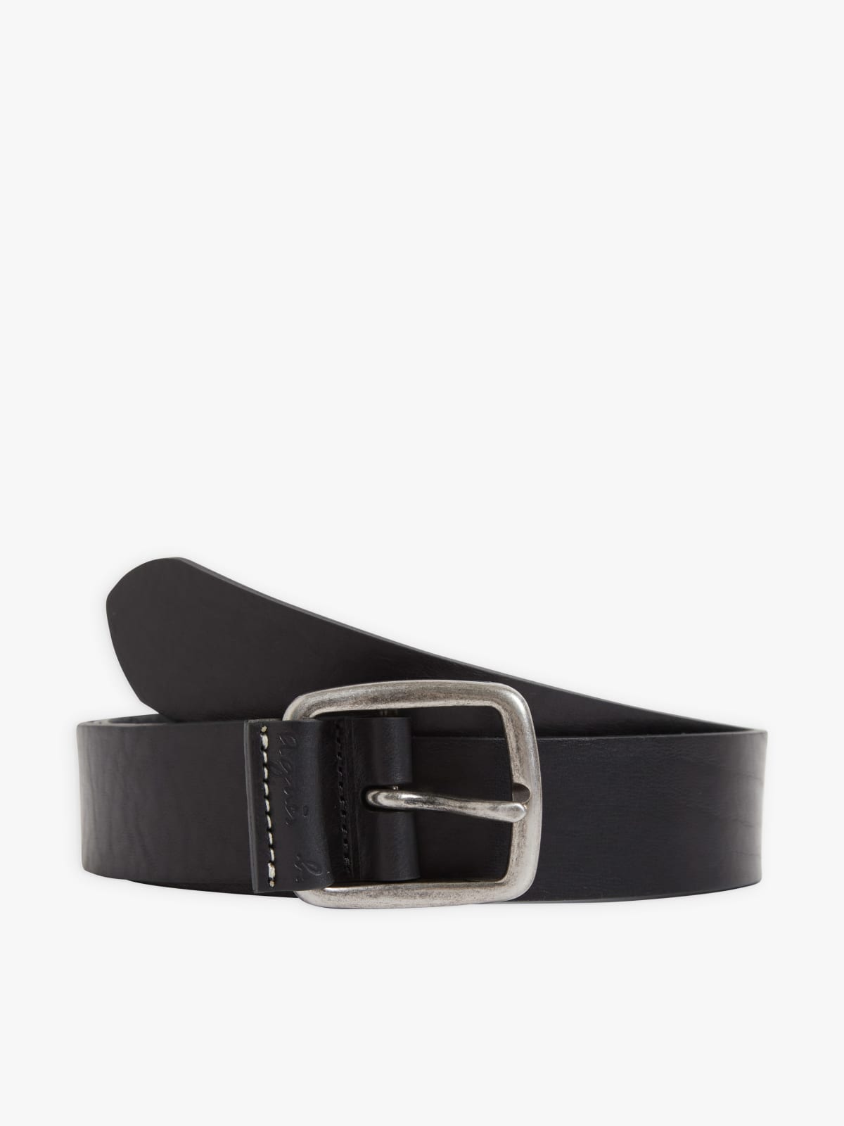 black leather Pablo belt