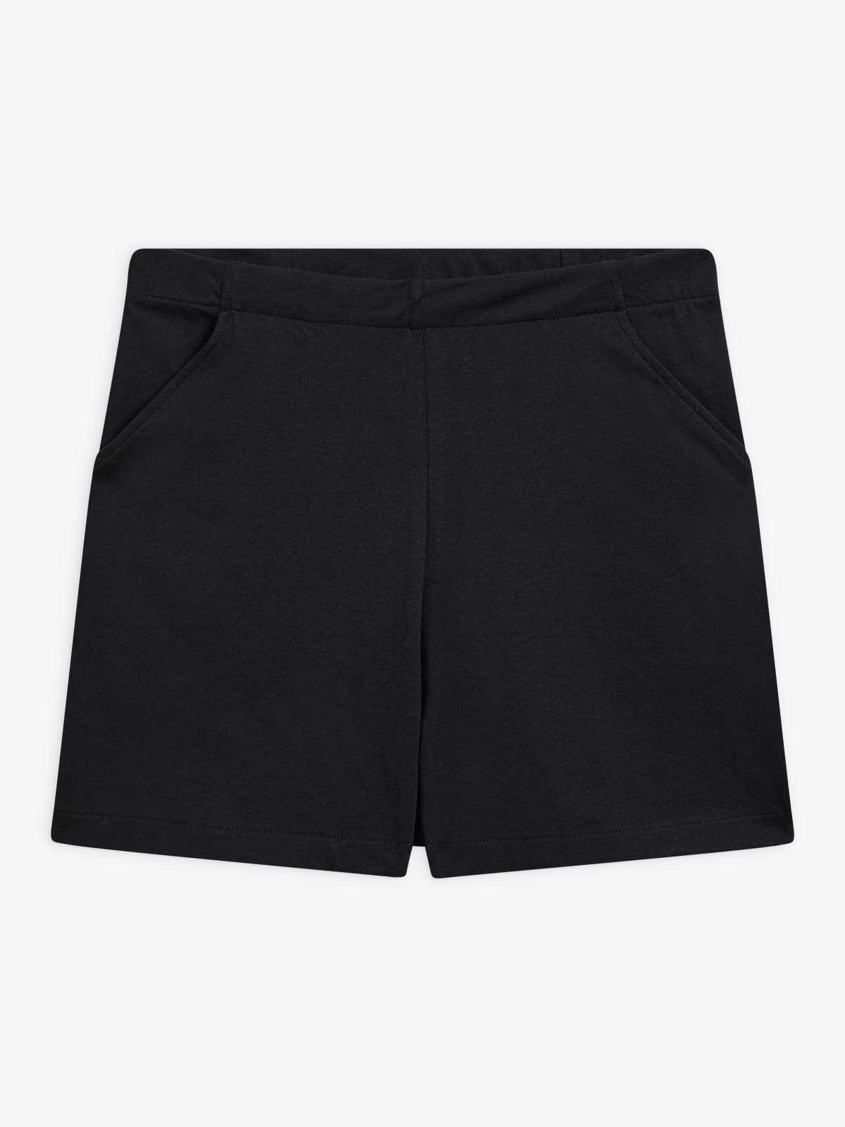 black cotton flared Flick shorts