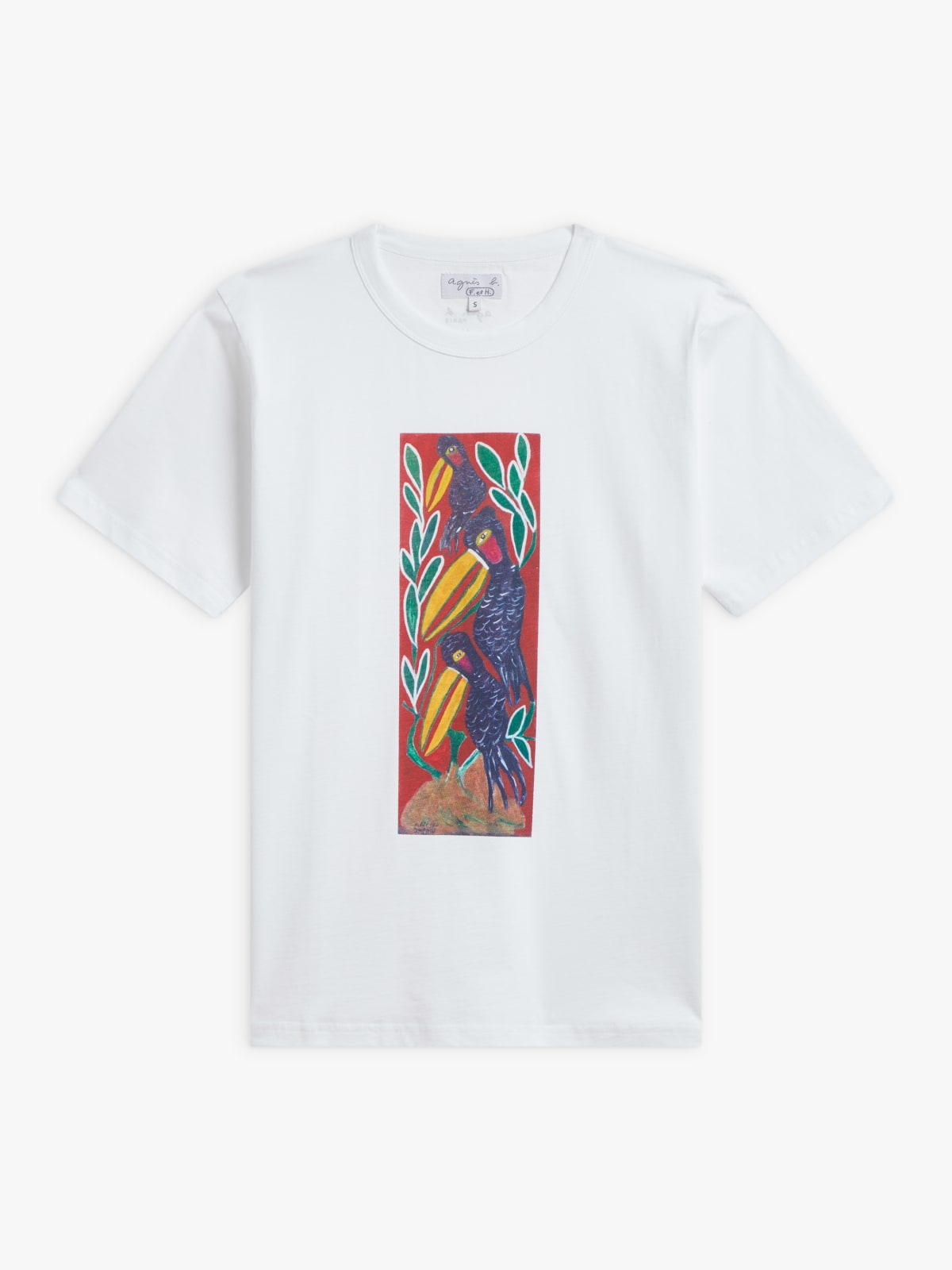 t-shirt Le Mixte blanc artiste Anísio Couto