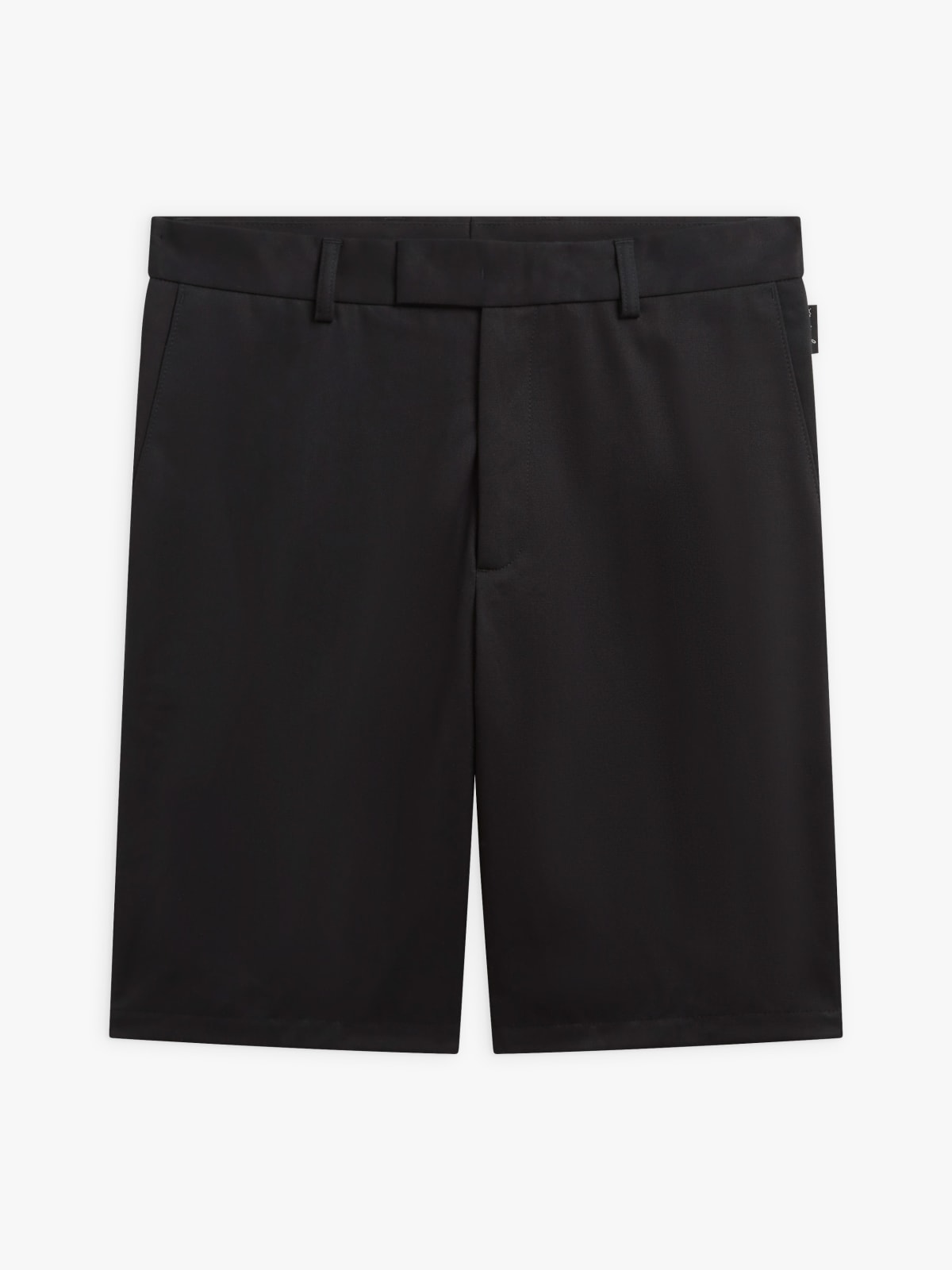 black cotton gabardine Jamming bermuda shorts