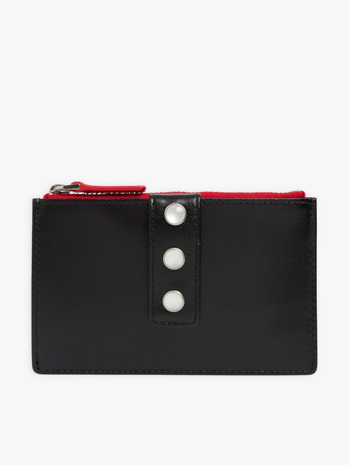 black leather keyring wallet