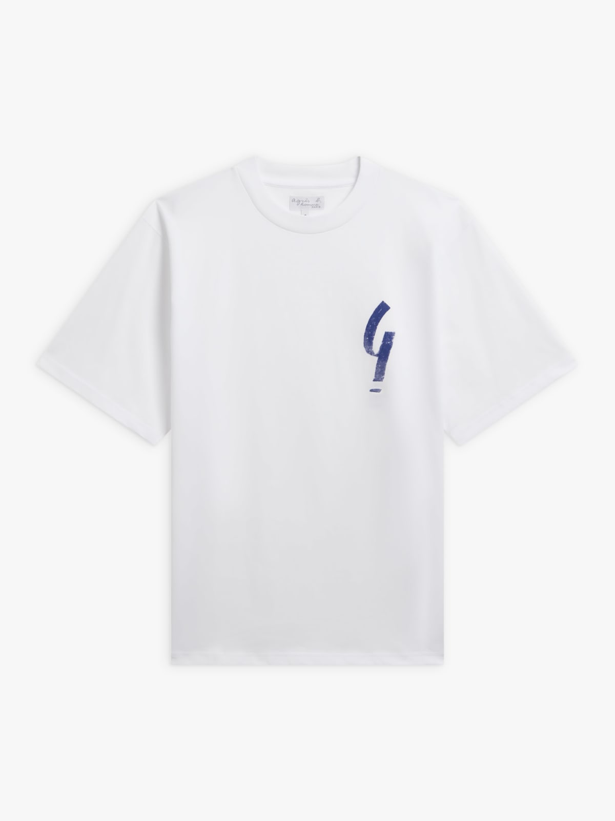 white Mark "Point d'ironie" organic cotton jersey t-shirt