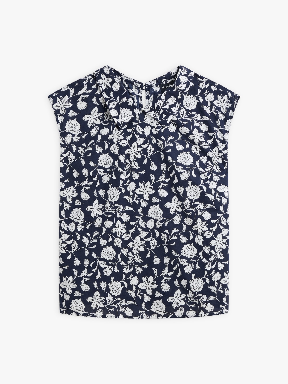 blue cotton Electre floral print shirt