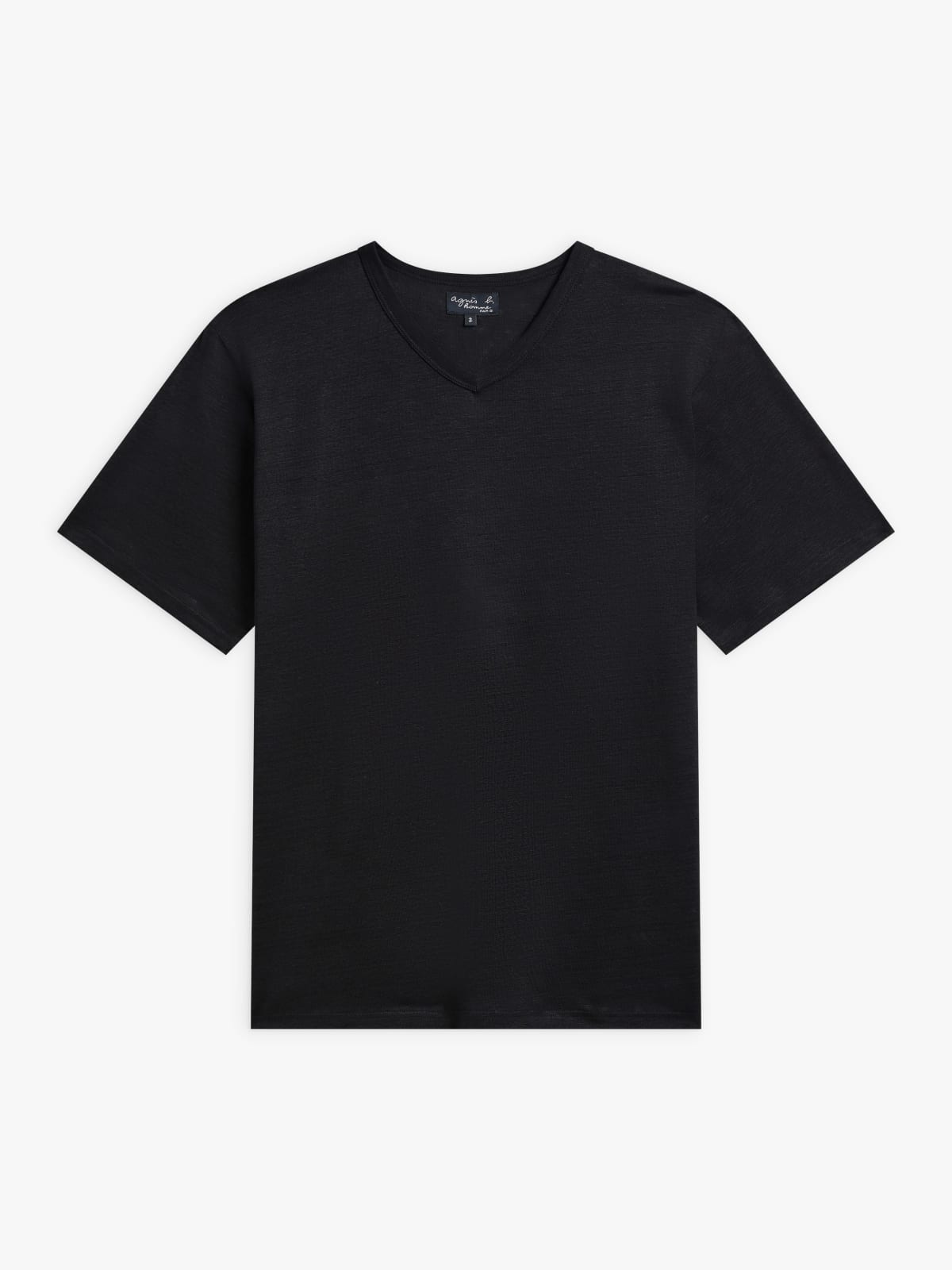 black Victor linen jersey t-shirt