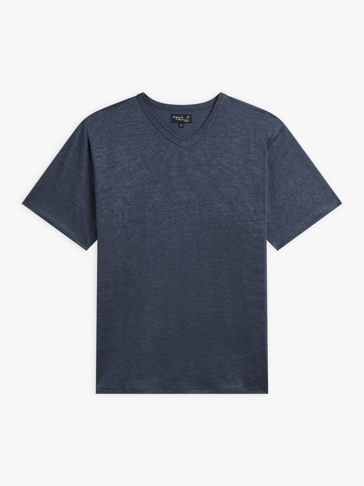 grey Victor linen jersey t-shirt