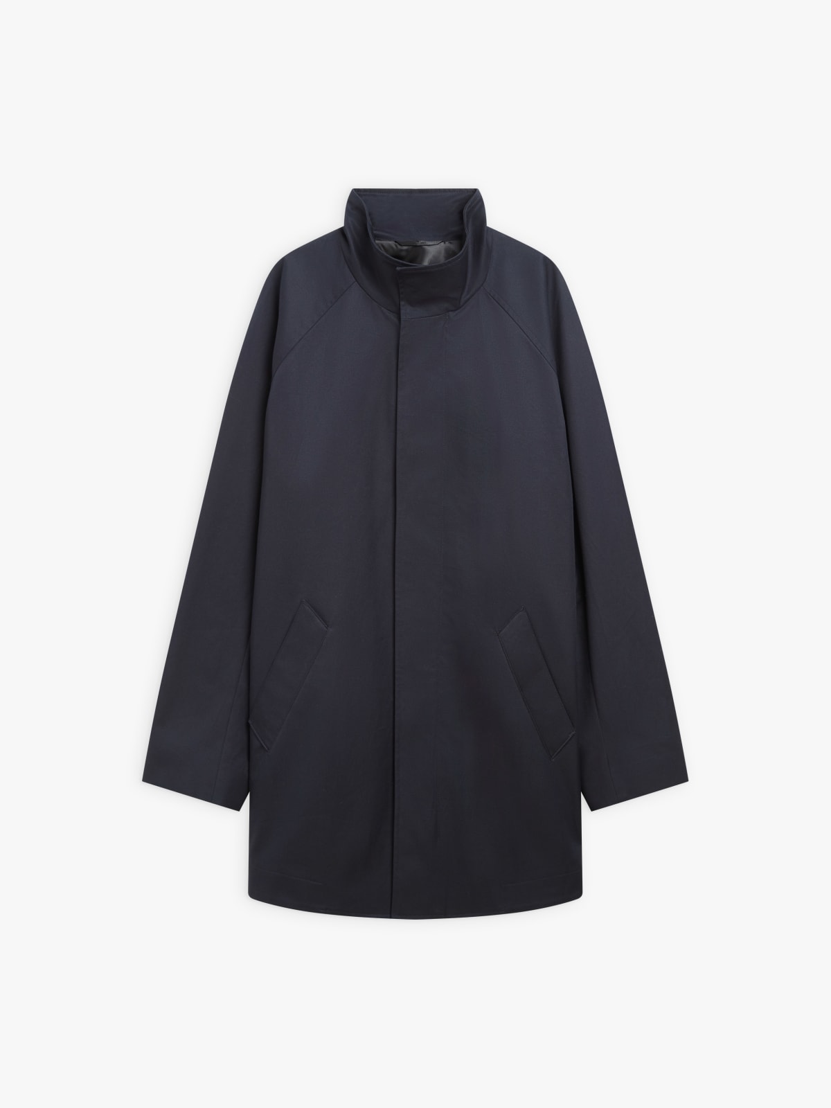 blue cotton short coat