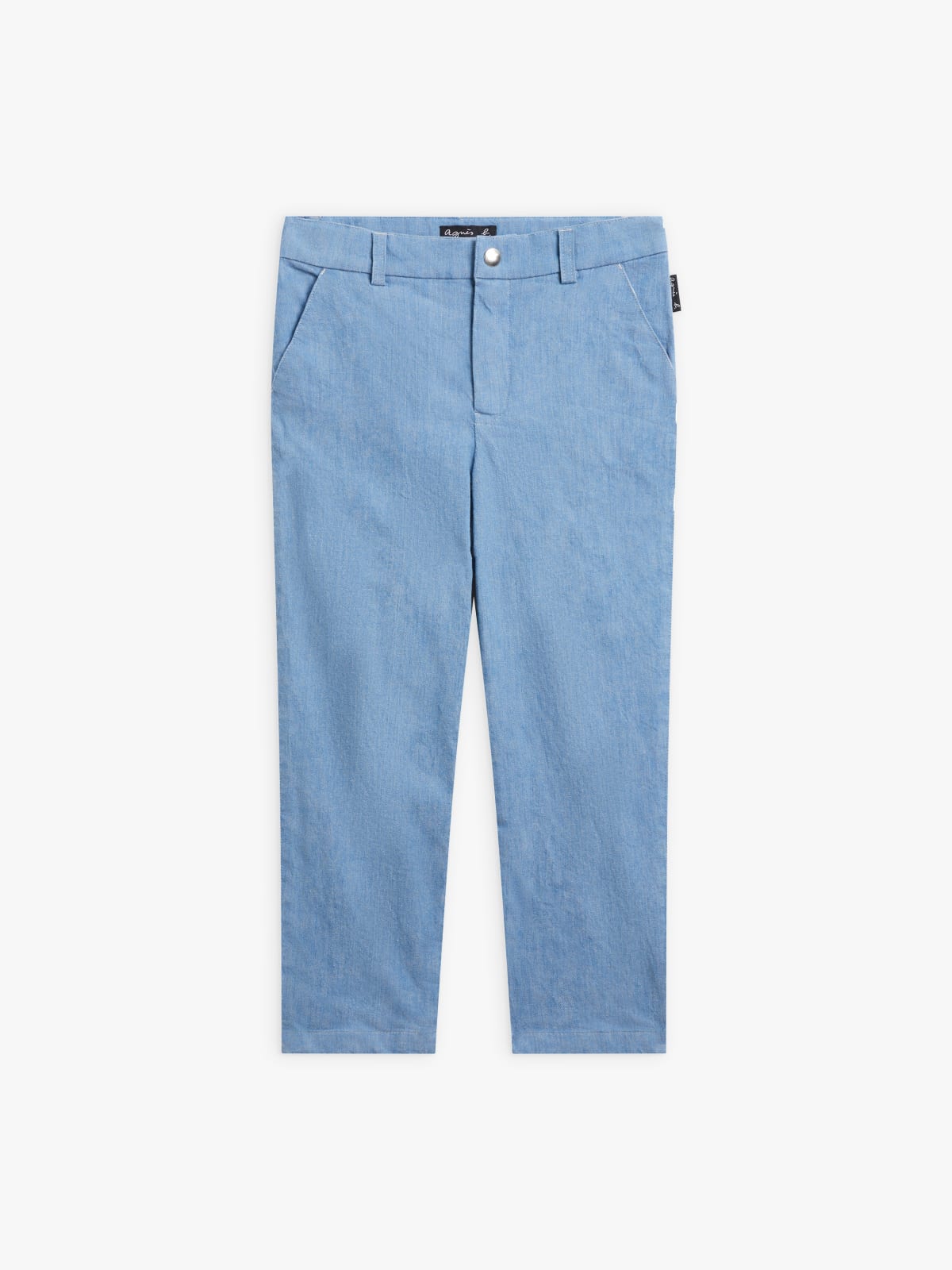 jeans cotton and linen striped Chino trousers