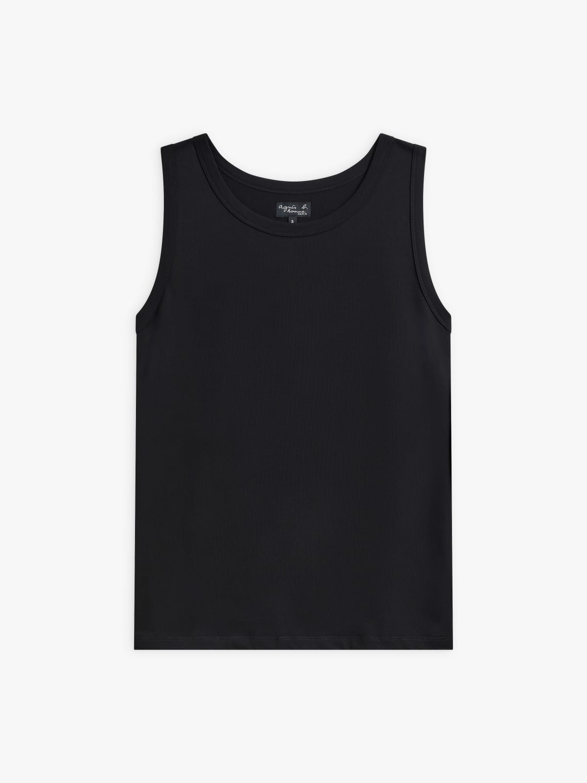 black cotton Gabriel tank top