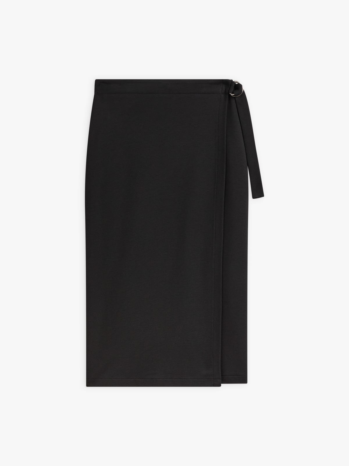 black viscose straight Portefeuille skirt