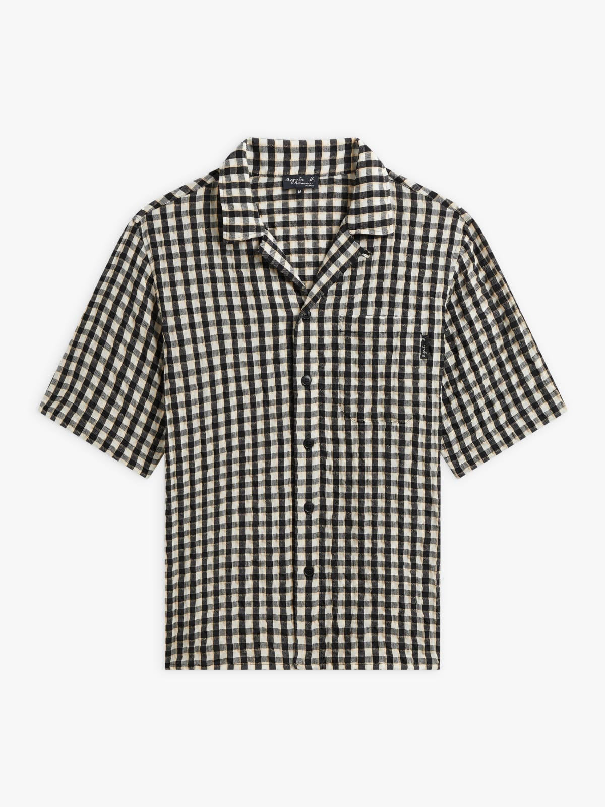 black cotton checked Magnum shirt