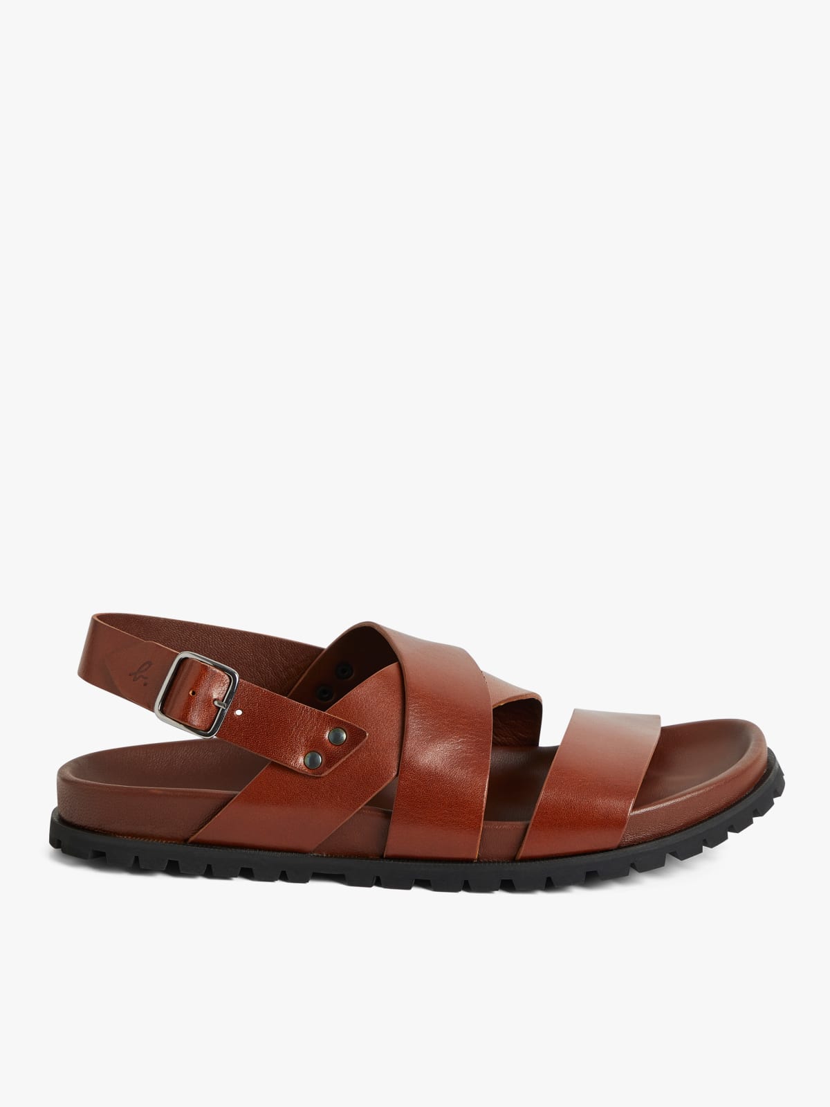 brown leather Yeli sandals