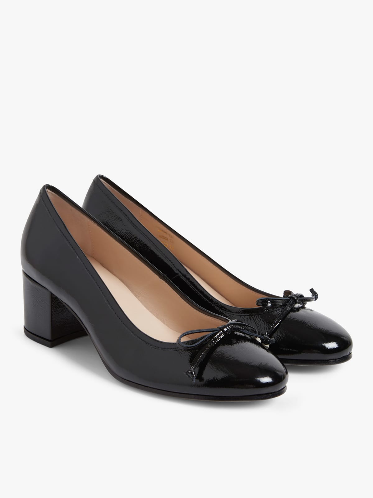 ballerines Charline en cuir noir