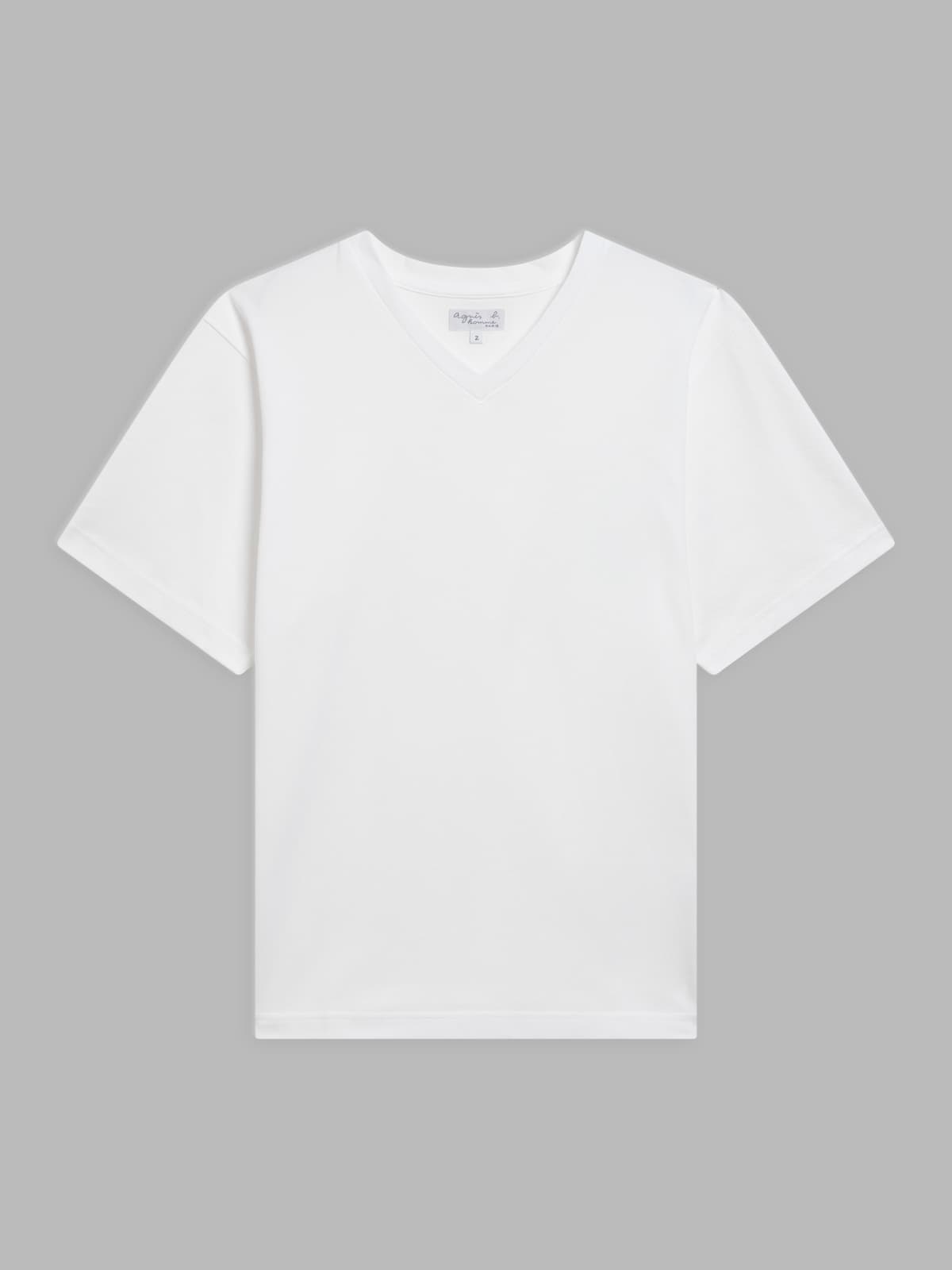 white Victor woven organic cotton t-shirt