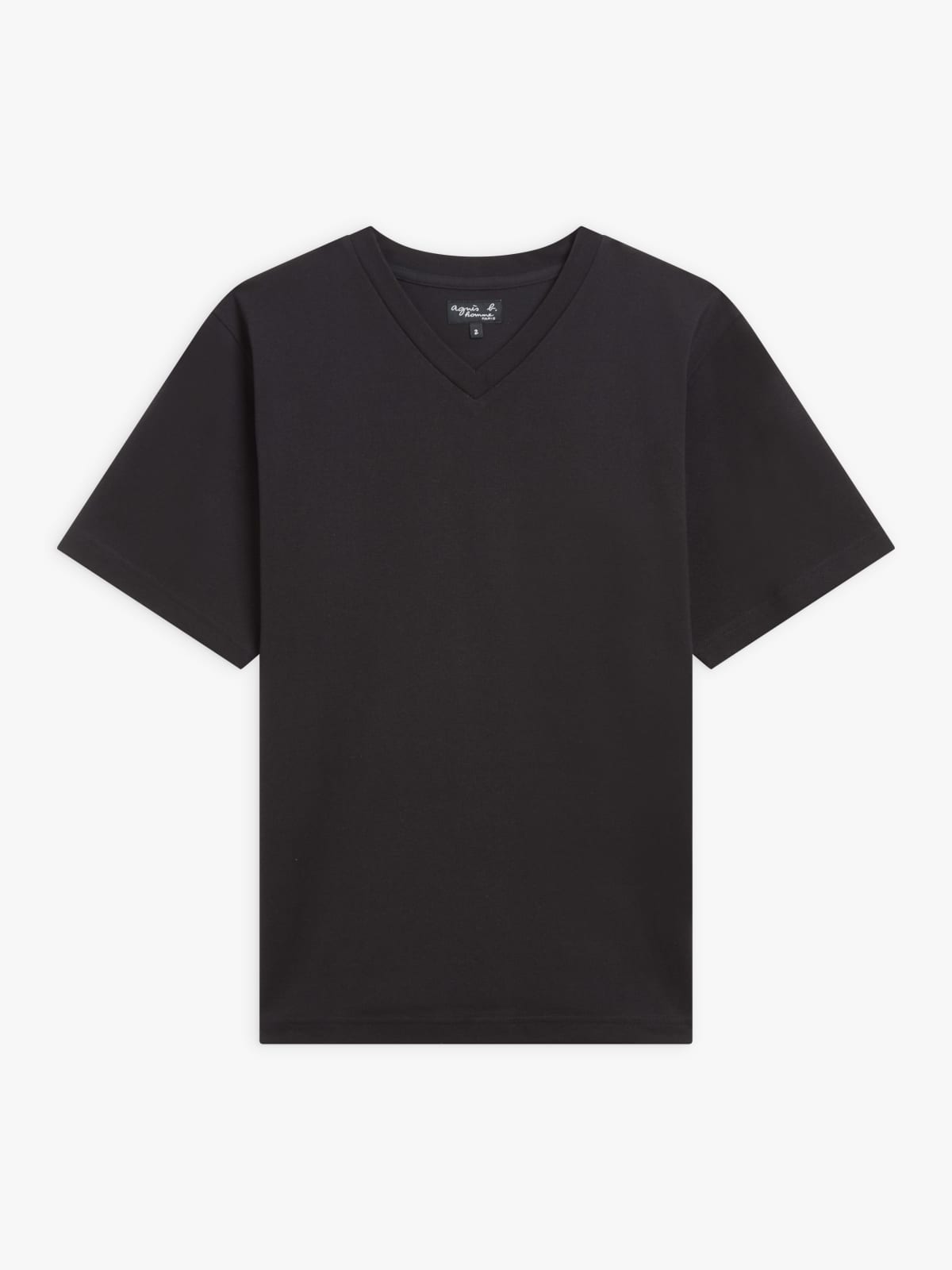 black Victor woven organic cotton t-shirt