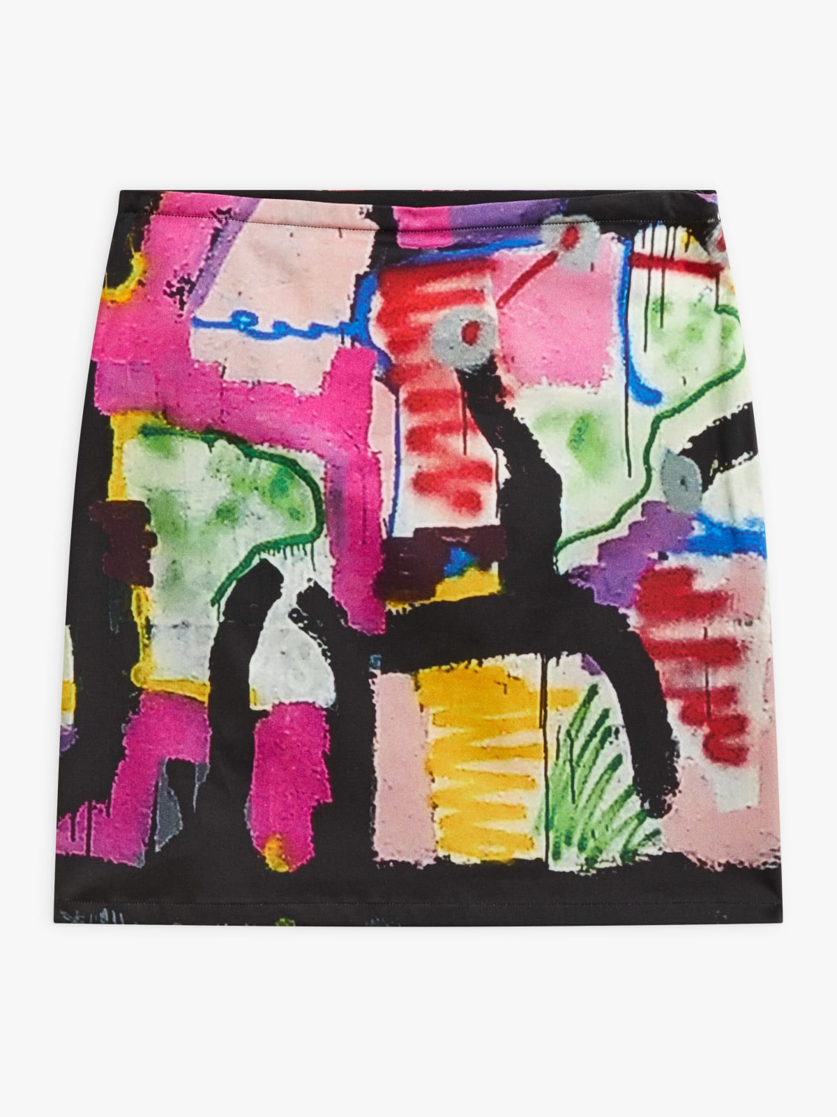 cotton screen-printed skirt artist Bishop Erin