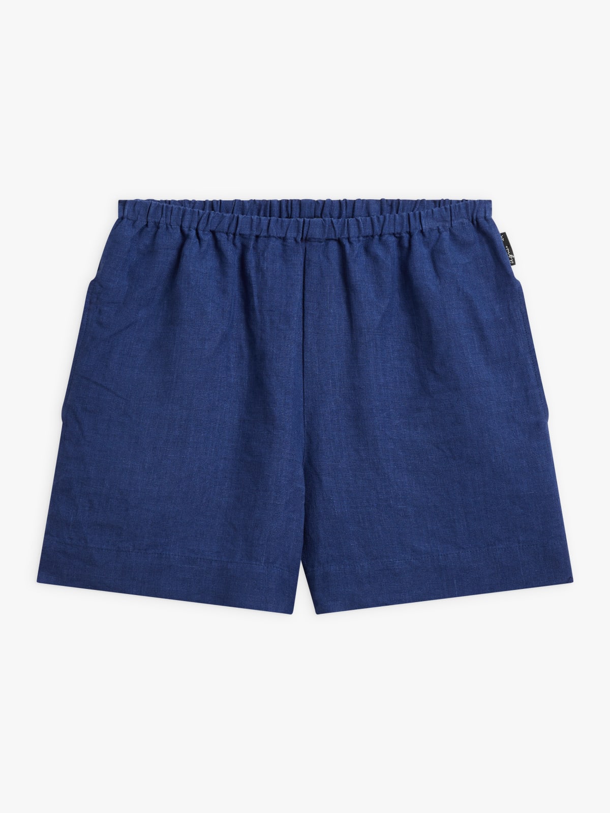 blue linen fluid Lauren shorts