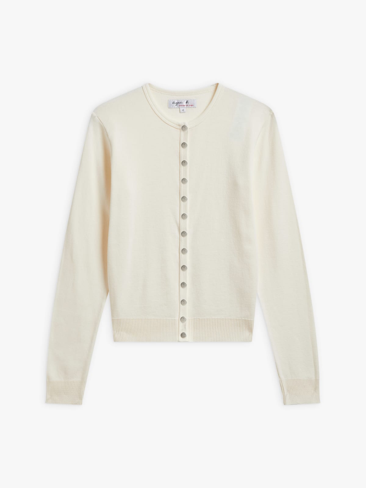 white Swing long-sleeve cardigan