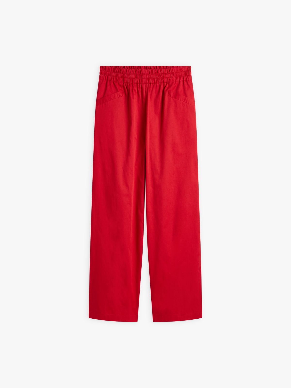 red cotton New Moulin wide-leg pants