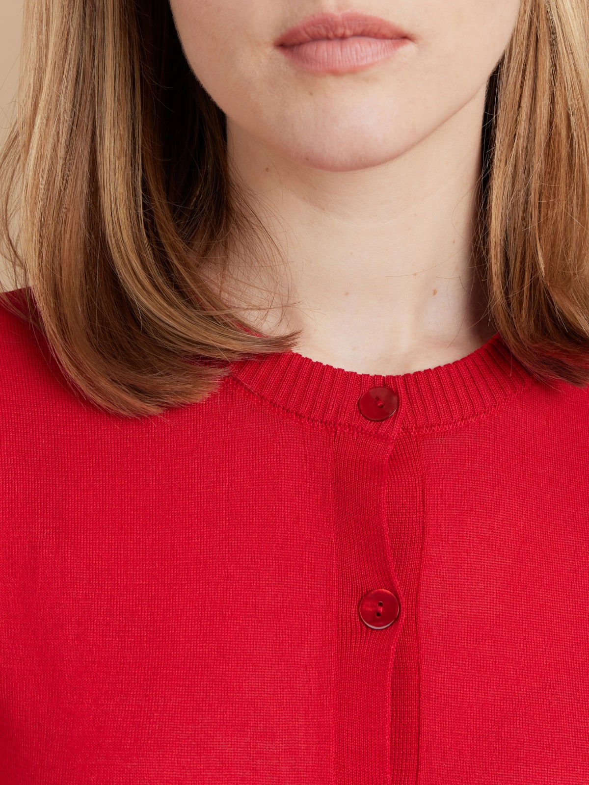 red Lover long-sleeved cotton cardigan red Lover long-sleeved cotton cardigan