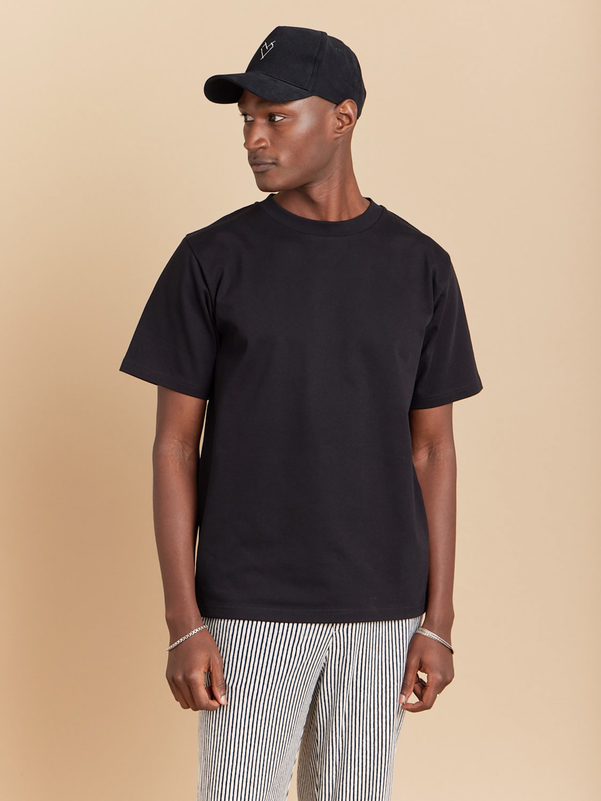 black Mark cotton jersey t-shirt