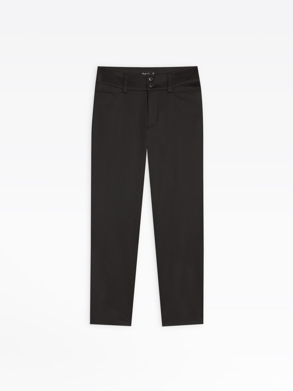 black Neo slim capri pants